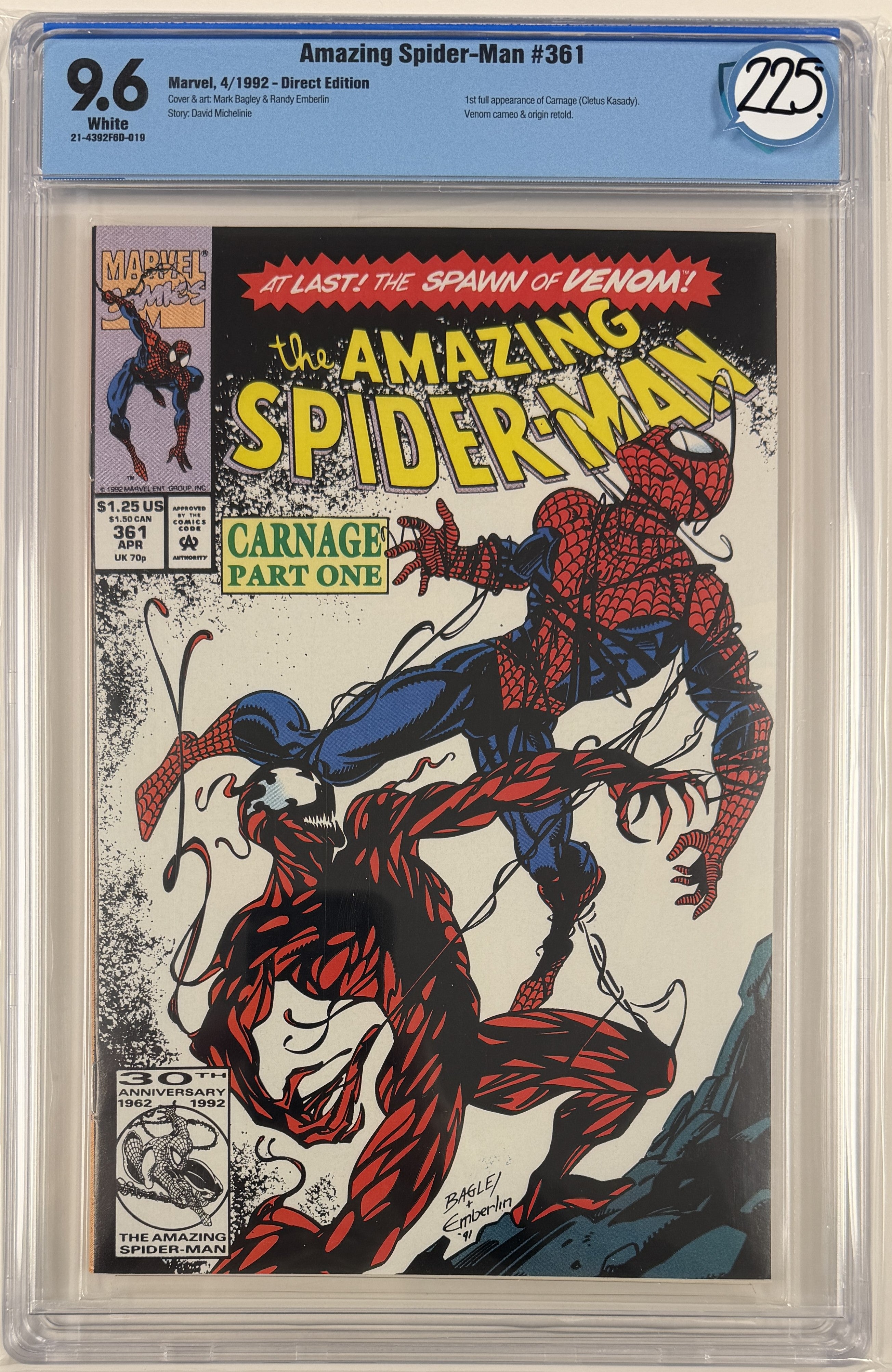 Amazing Spider-Man Vol.1 #361 CBCS 9.6