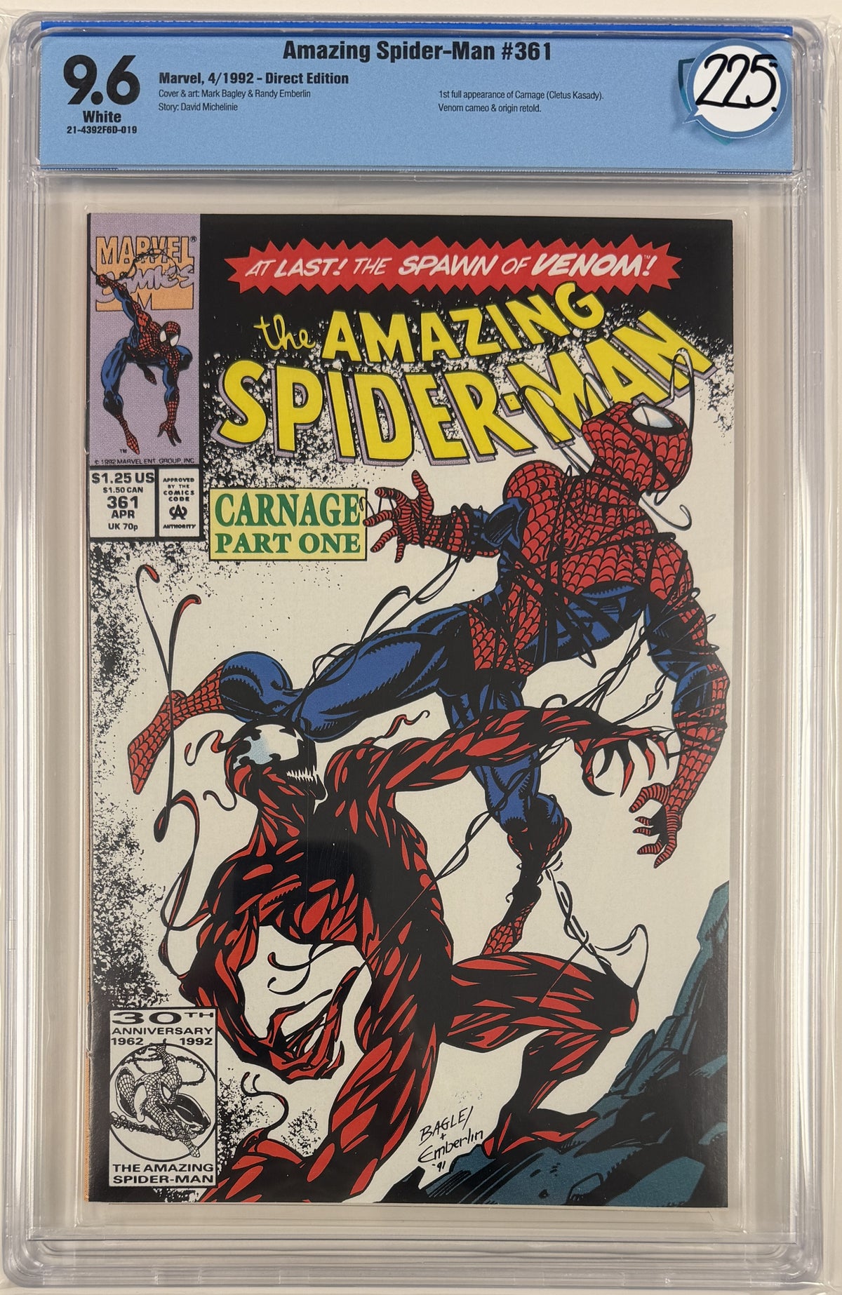 Amazing Spider-Man Vol.1 #361 CBCS 9.6