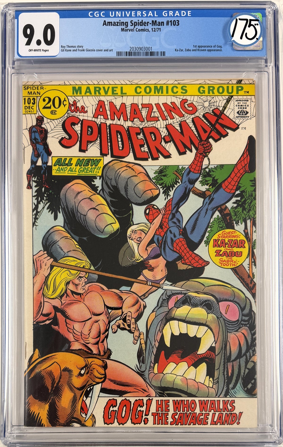 Amazing Spider-Man Vol.1 #103 CGC 9.0