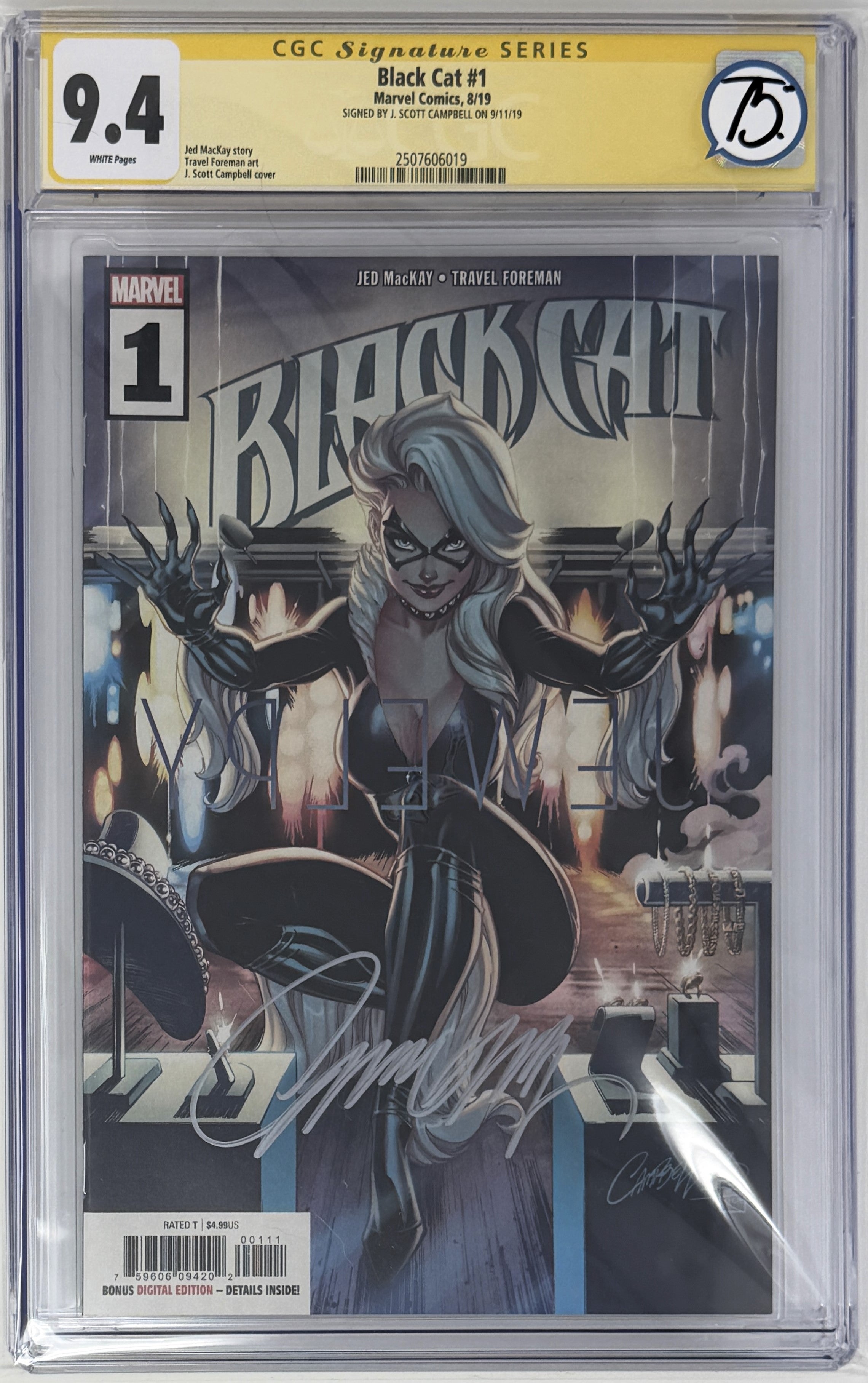 Black Cat Vol.3 #1 CGC 9.4 Signature Series