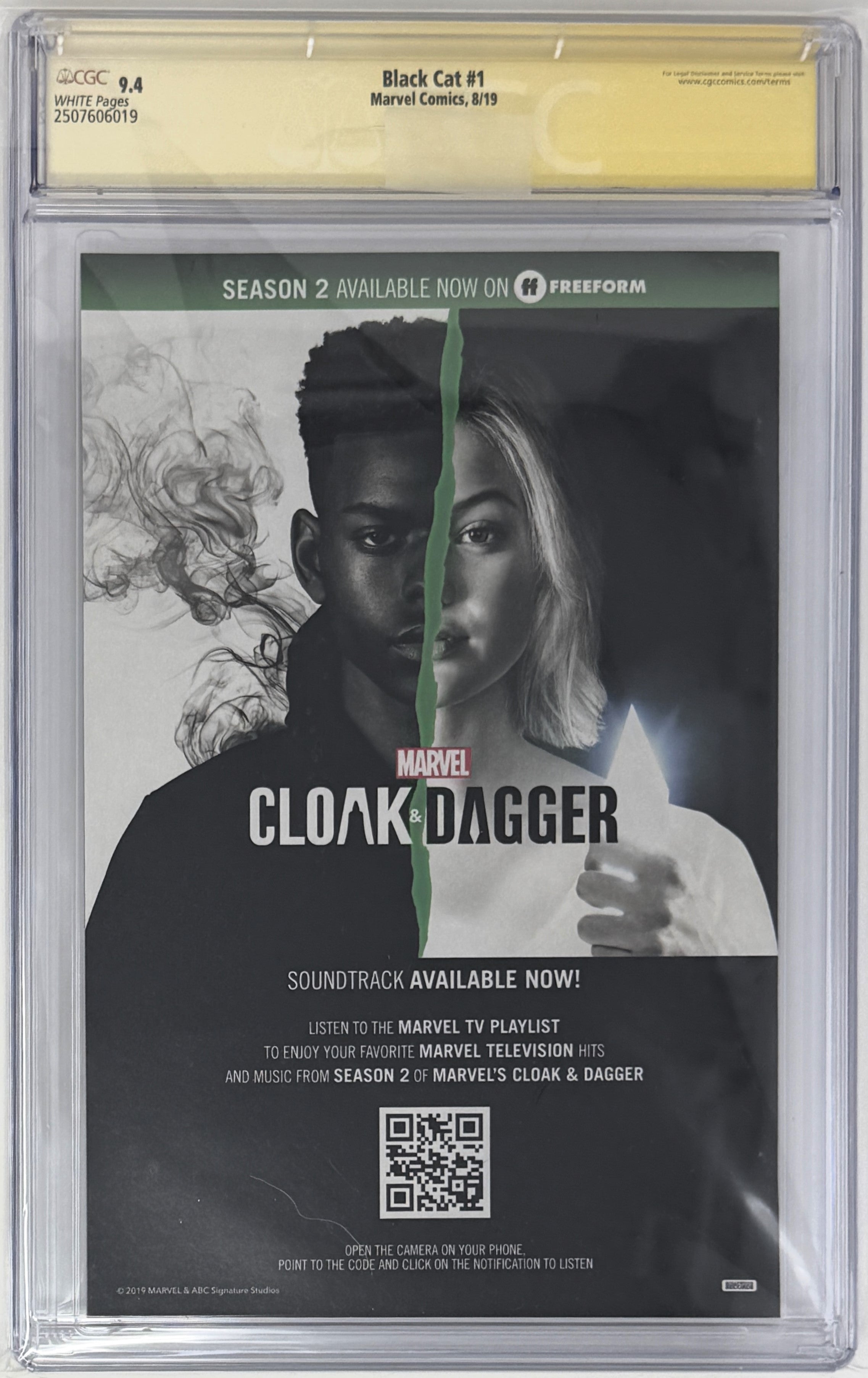 Black Cat Vol.3 #1 CGC 9.4 Signature Series