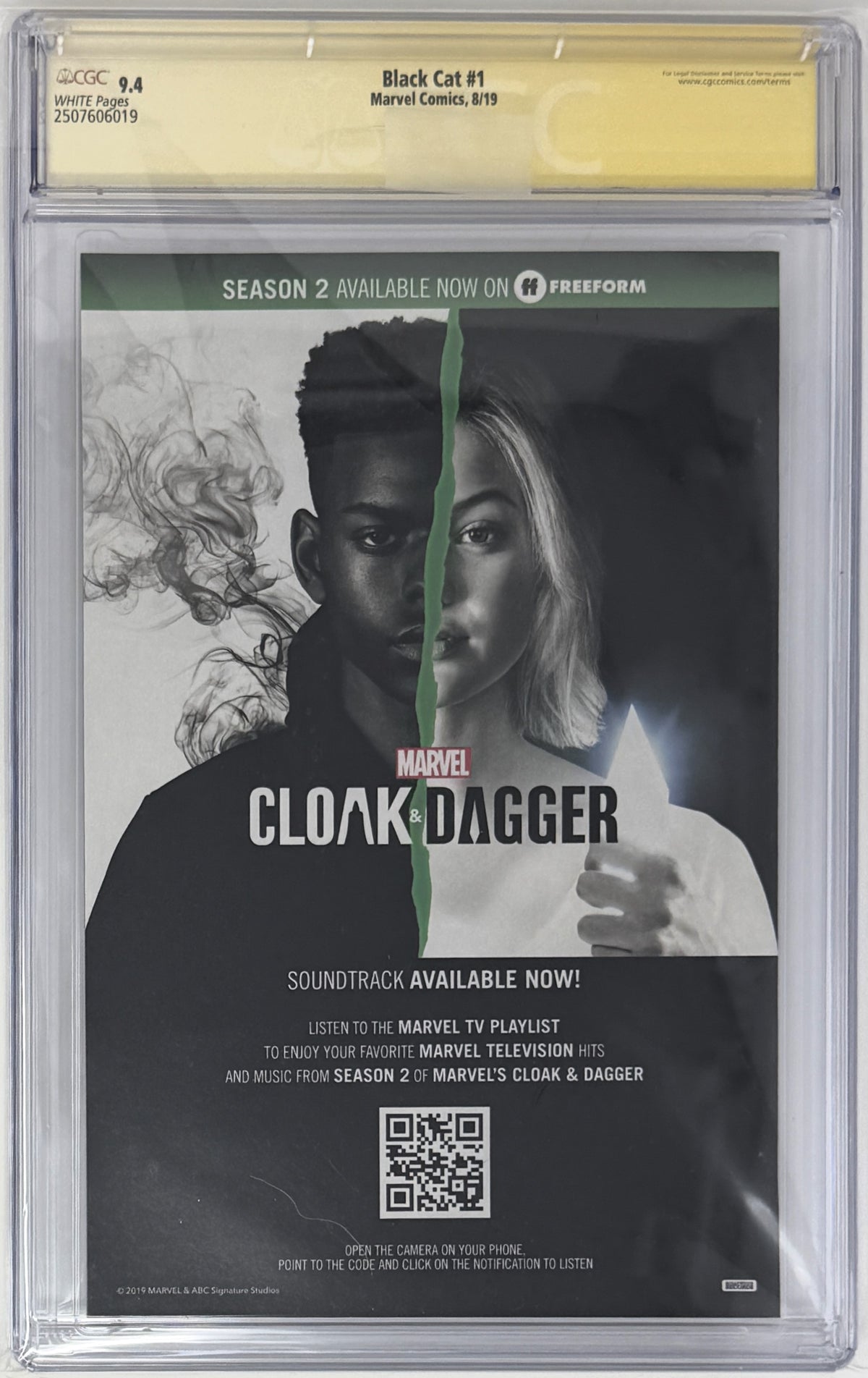 Black Cat Vol.3 #1 CGC 9.4 Signature Series