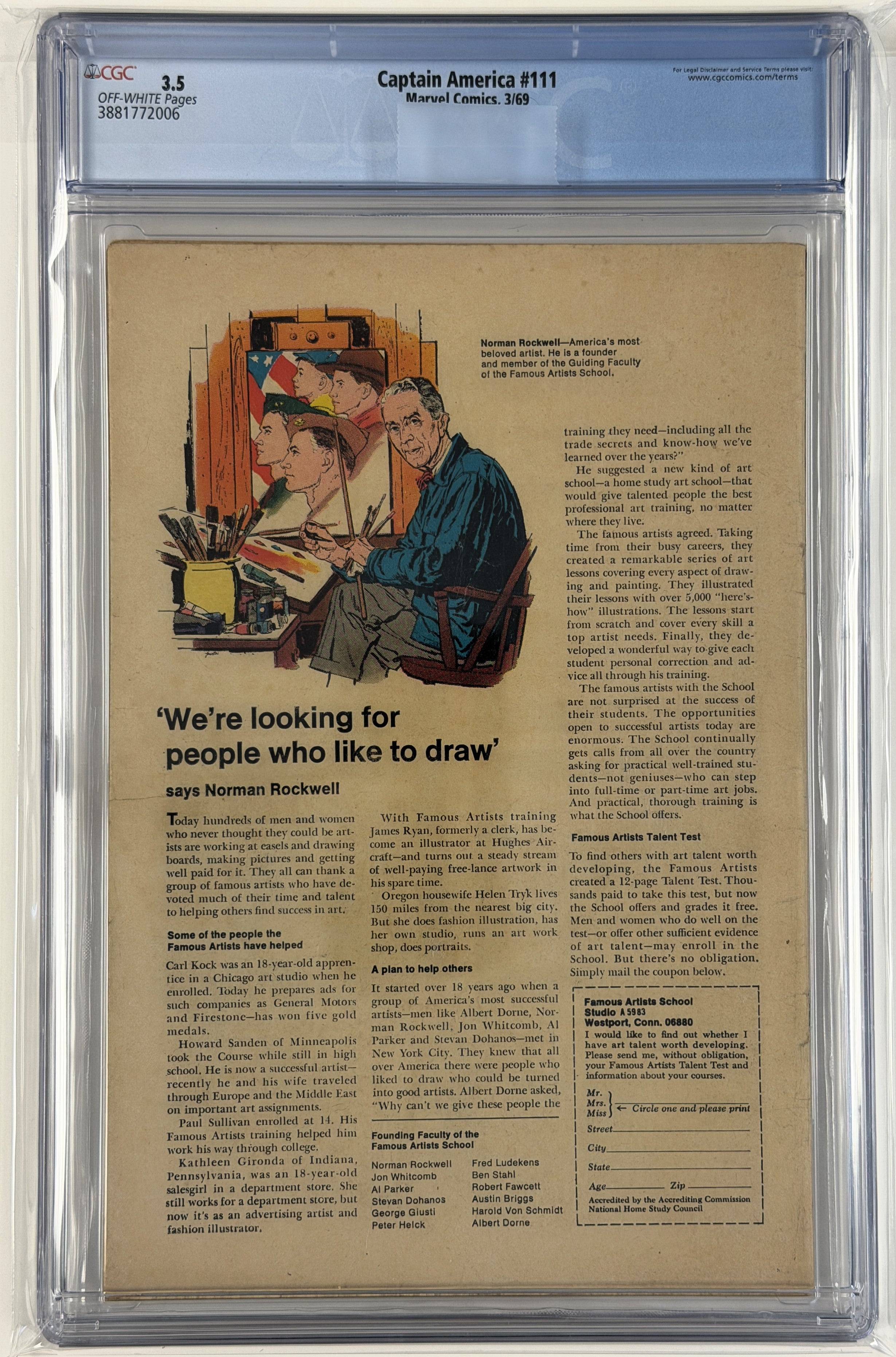 Captain America Vol.1 #111 CGC 3.5