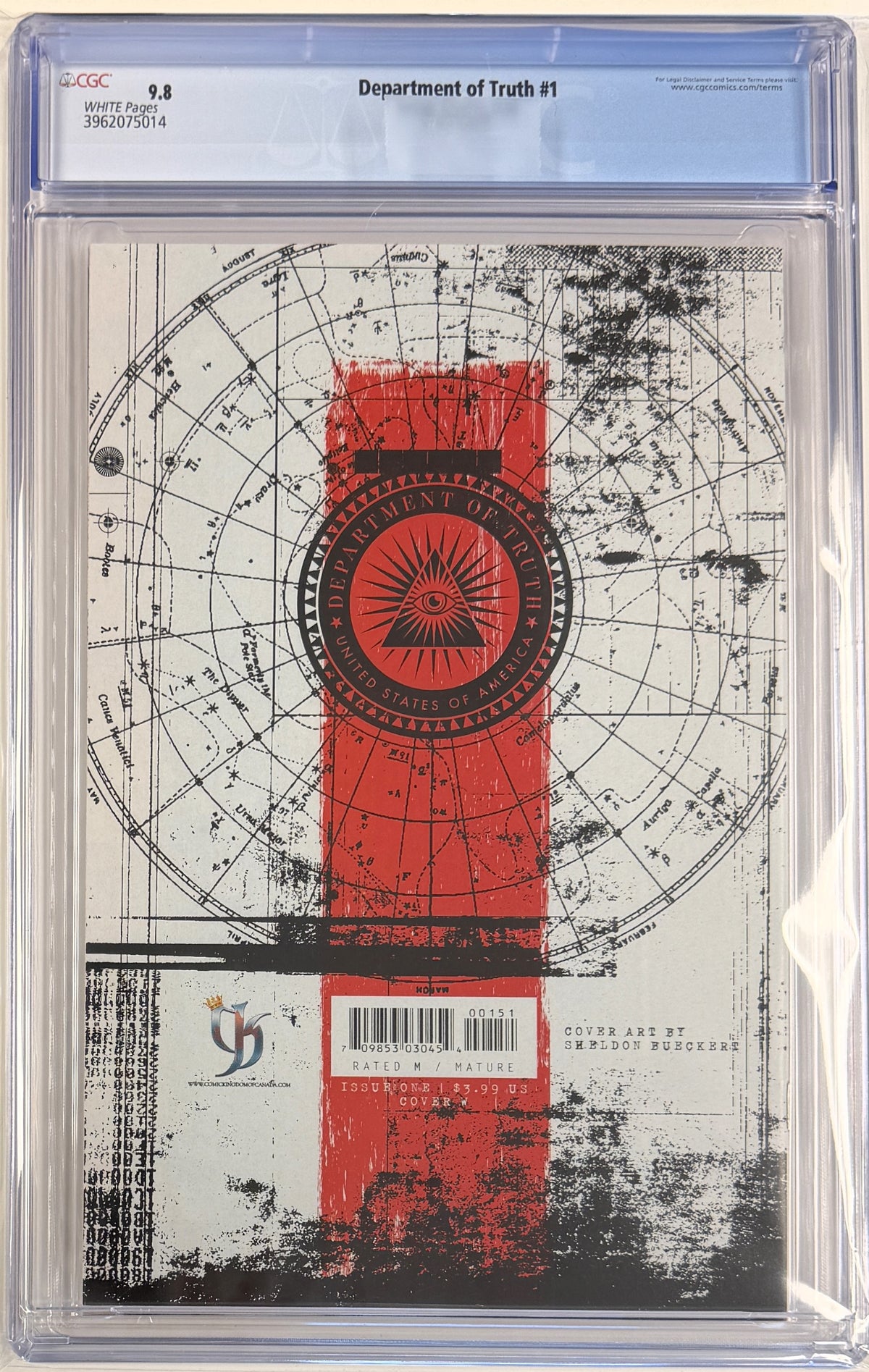 Department of Truth (2020) #1 CGC 9.8 Comic Kingdom of Canada Exclusive