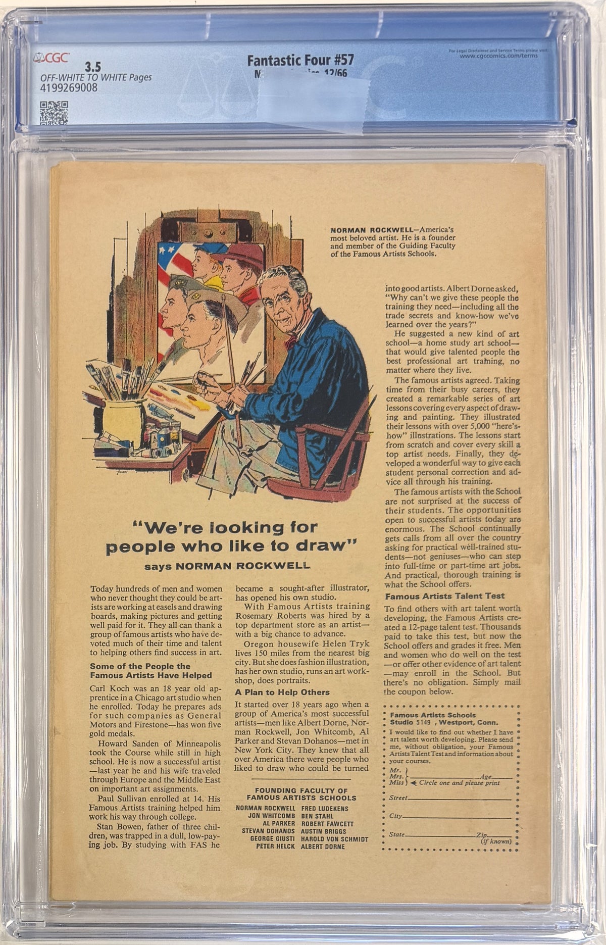 Fantastic Four Vol.1 #57 CGC 3.5