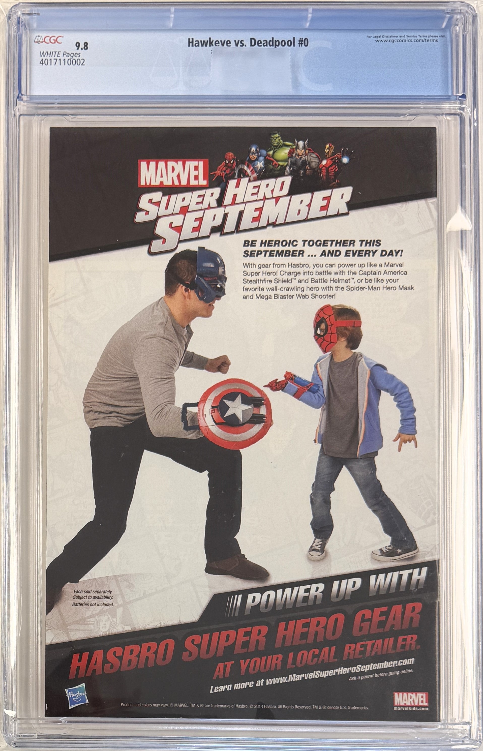 Hawkeye vs. Deadpool (2014) #0 CGC 9.8