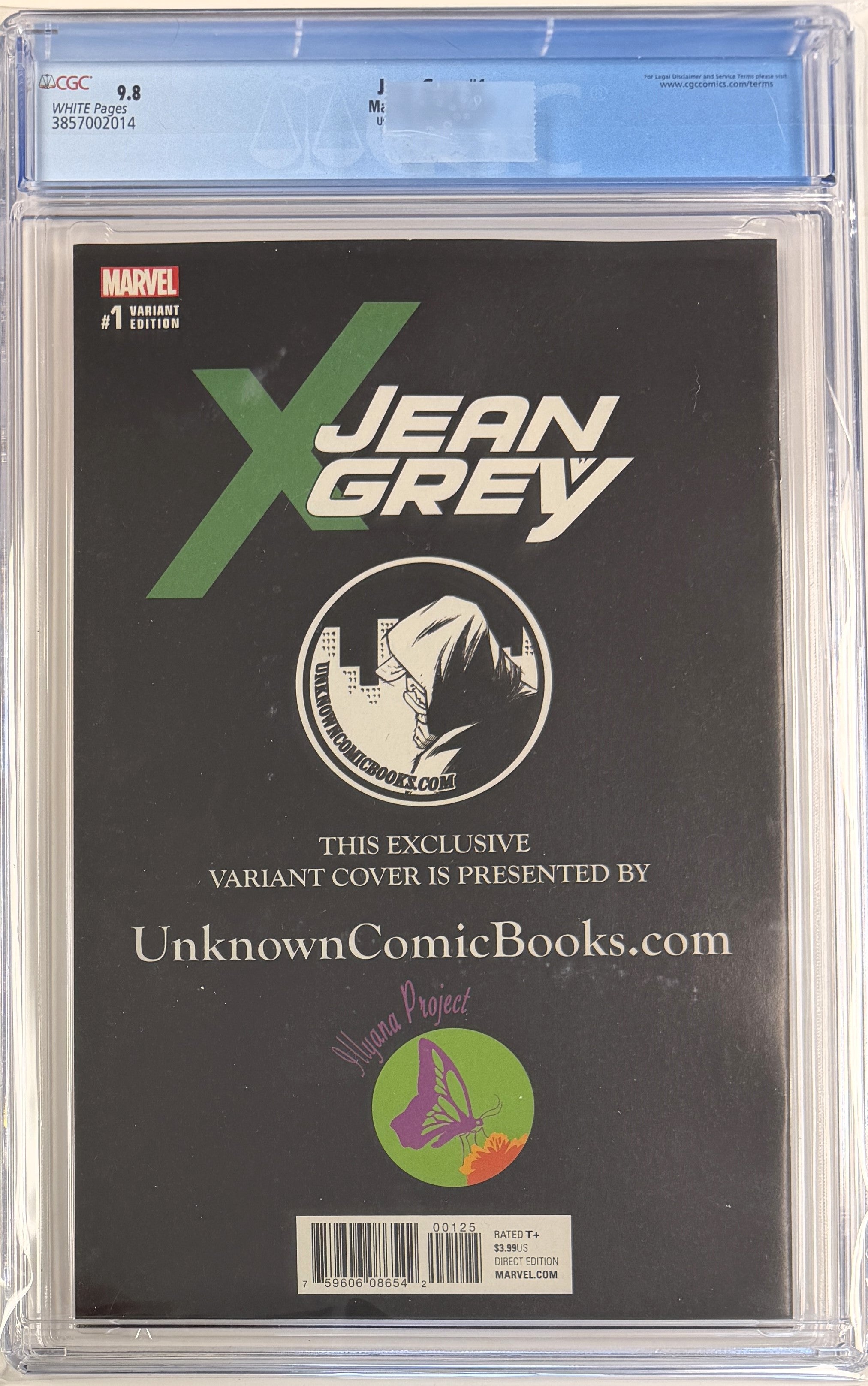 Jean Grey (2017) #1 CGC 9.8 Unknown Comics Exclusive