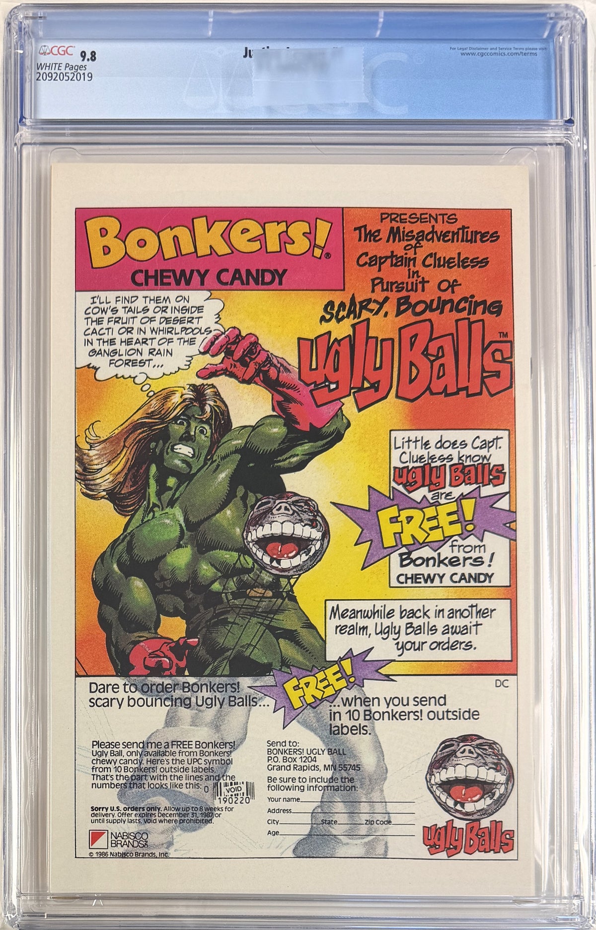 Justice League (1987) #1 CGC 9.8