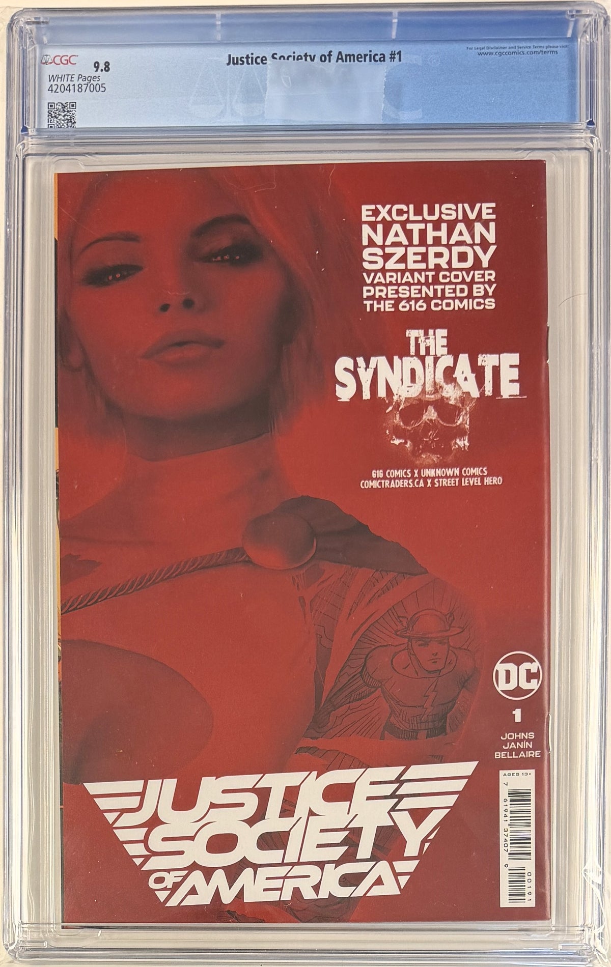 Justice Society of America (2022) #1 CGC 9.8 The Syndicate B Exclusive