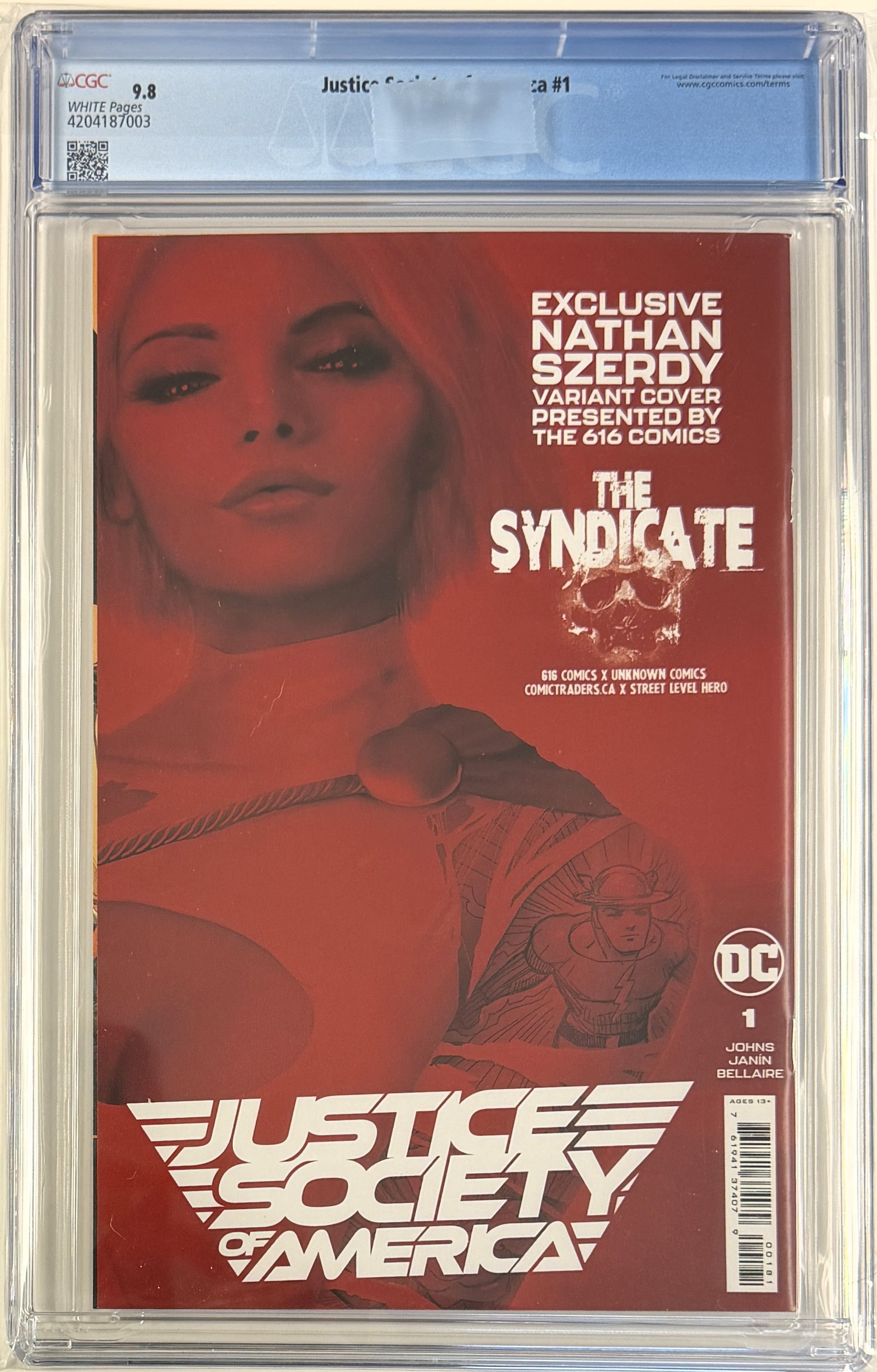 Justice Society of America (2022) #1 CGC 9.8 The Syndicate A Exclusive