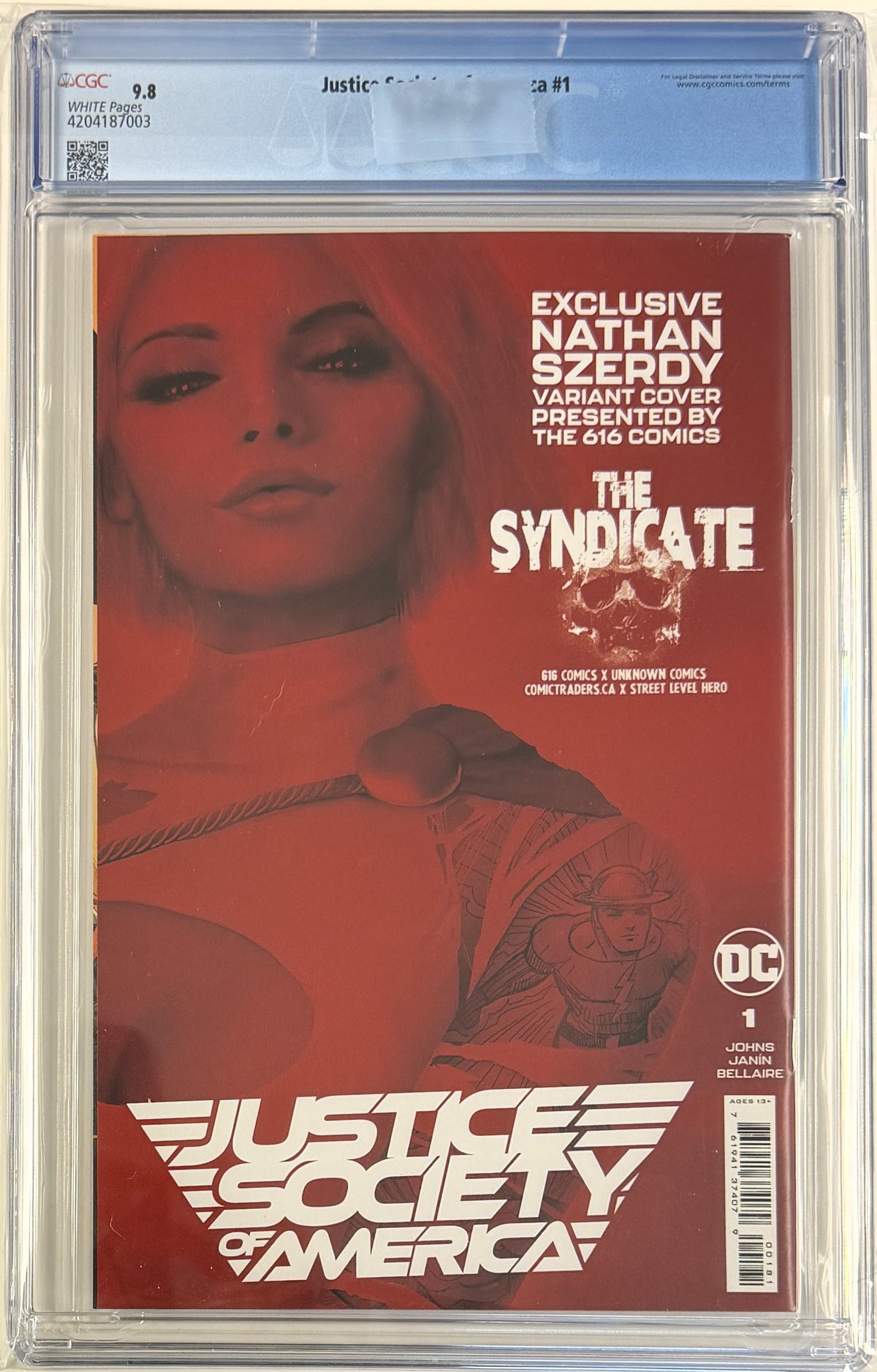 Justice Society of America (2022) #1 CGC 9.8 The Syndicate A Exclusive