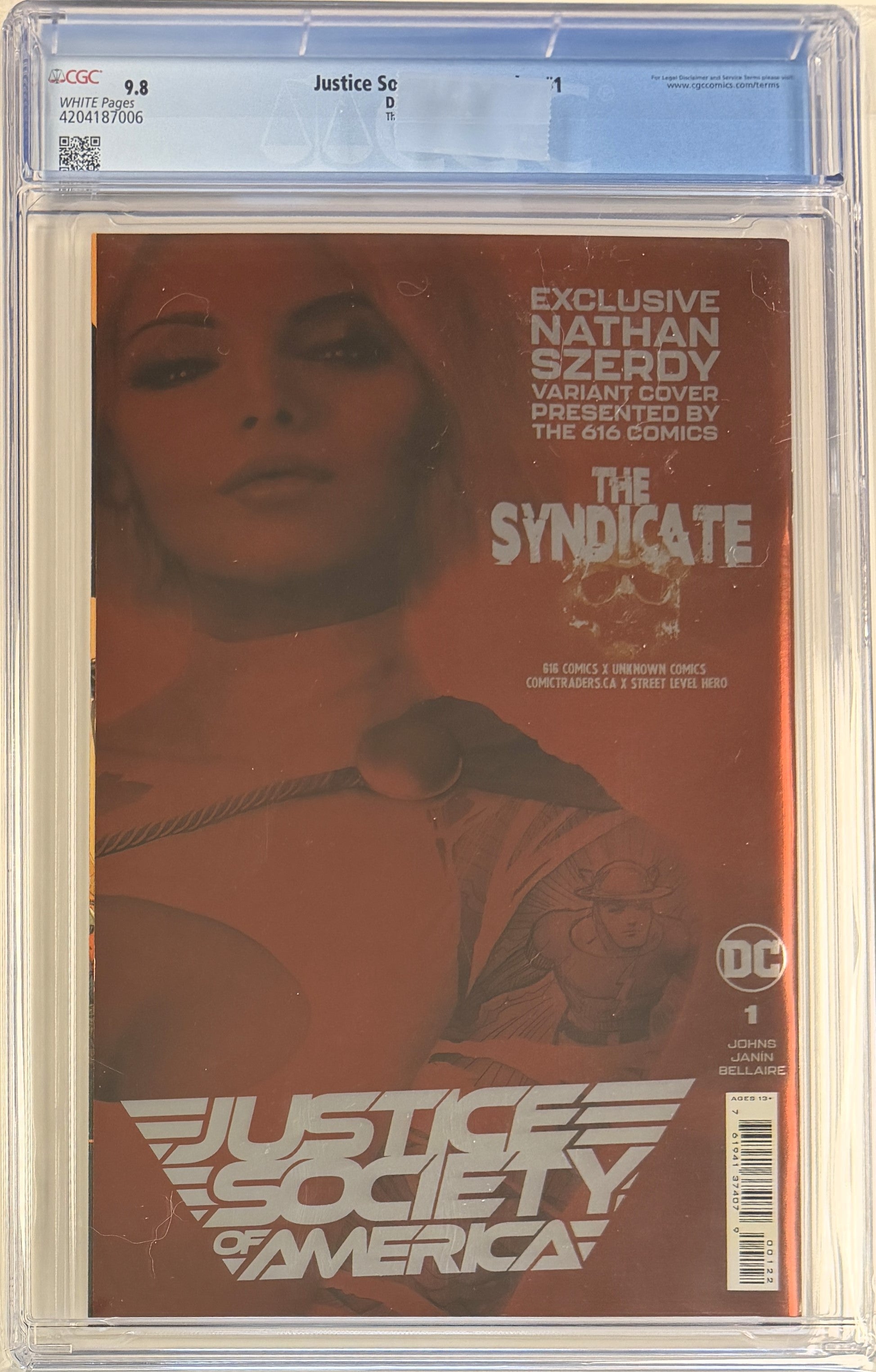 Justice Society of America (2022) #1 CGC 9.8 The Syndicate C Exclusive