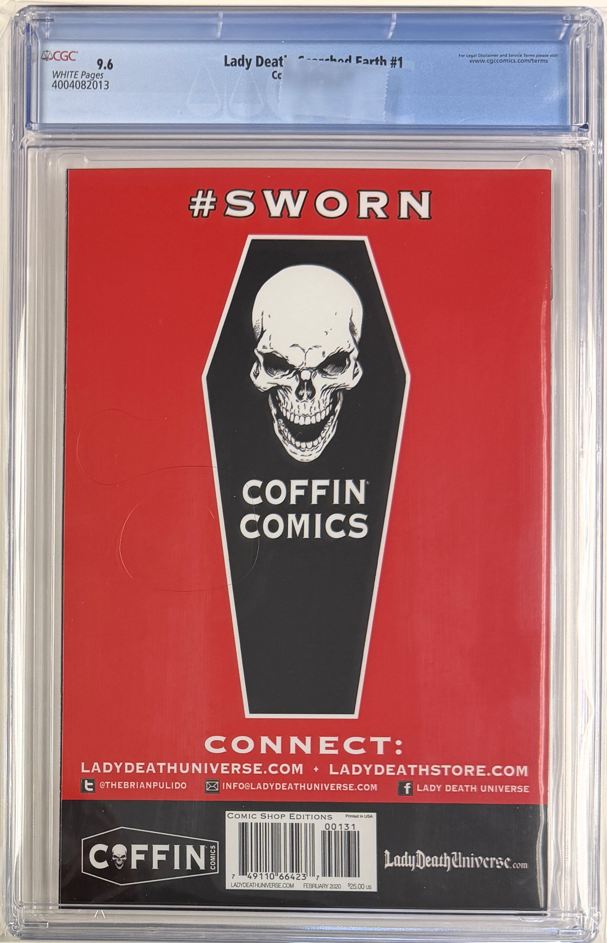 Lady Death Scorched Earth (2020) #1 CGC 9.6