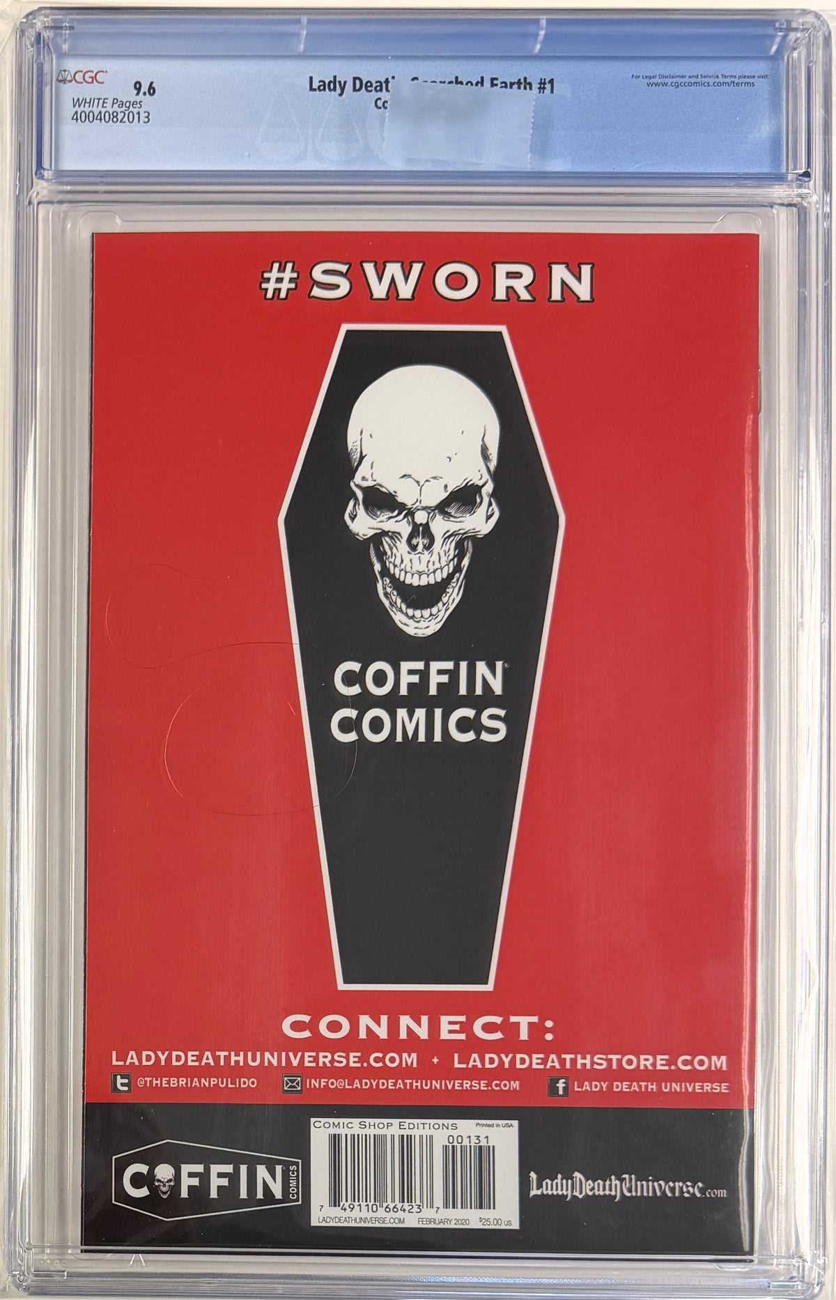 Lady Death Scorched Earth (2020) #1 CGC 9.6