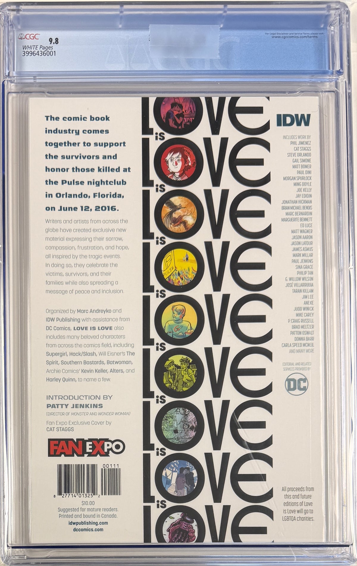 Love Is Love (2016) #nn CGC 9.8