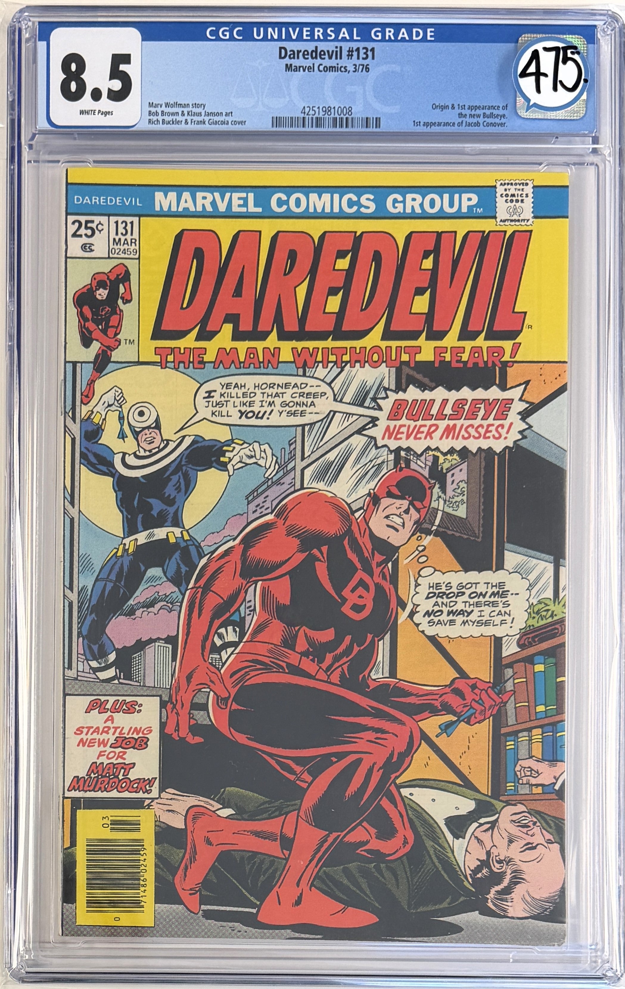 Daredevil Vol.1 #131 CGC 8.5