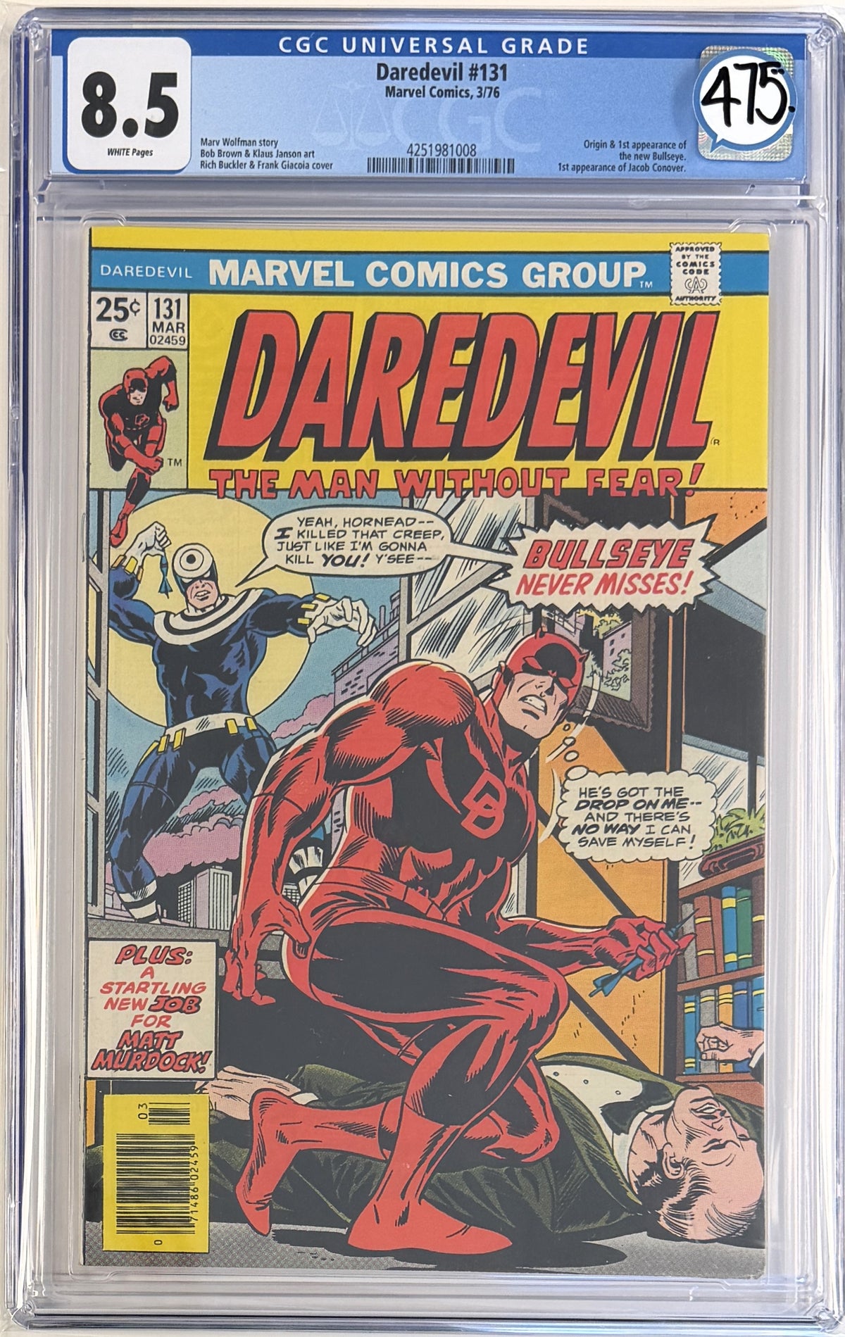 Daredevil Vol.1 #131 CGC 8.5