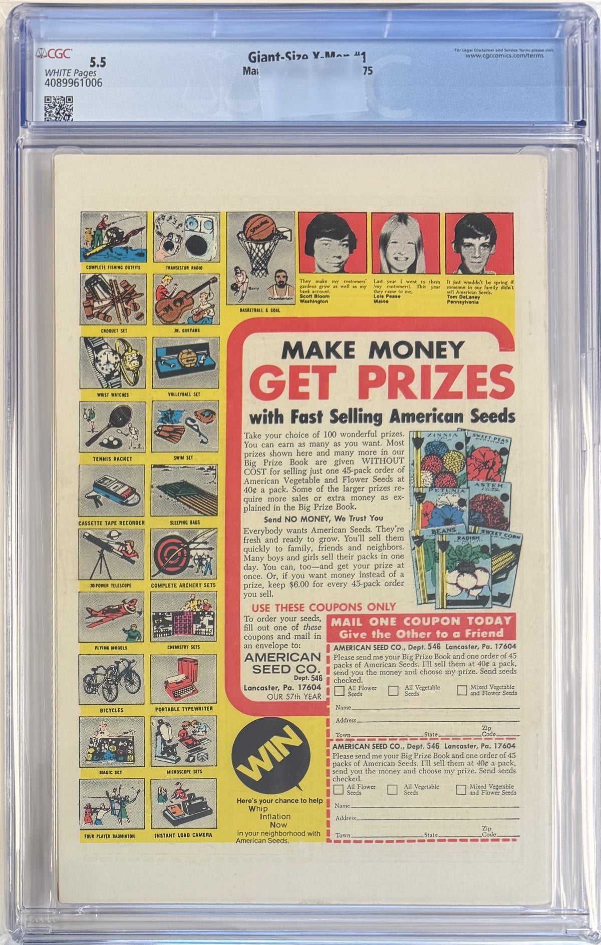 Giant Size X-Men (1975) #1 CGC 5.5