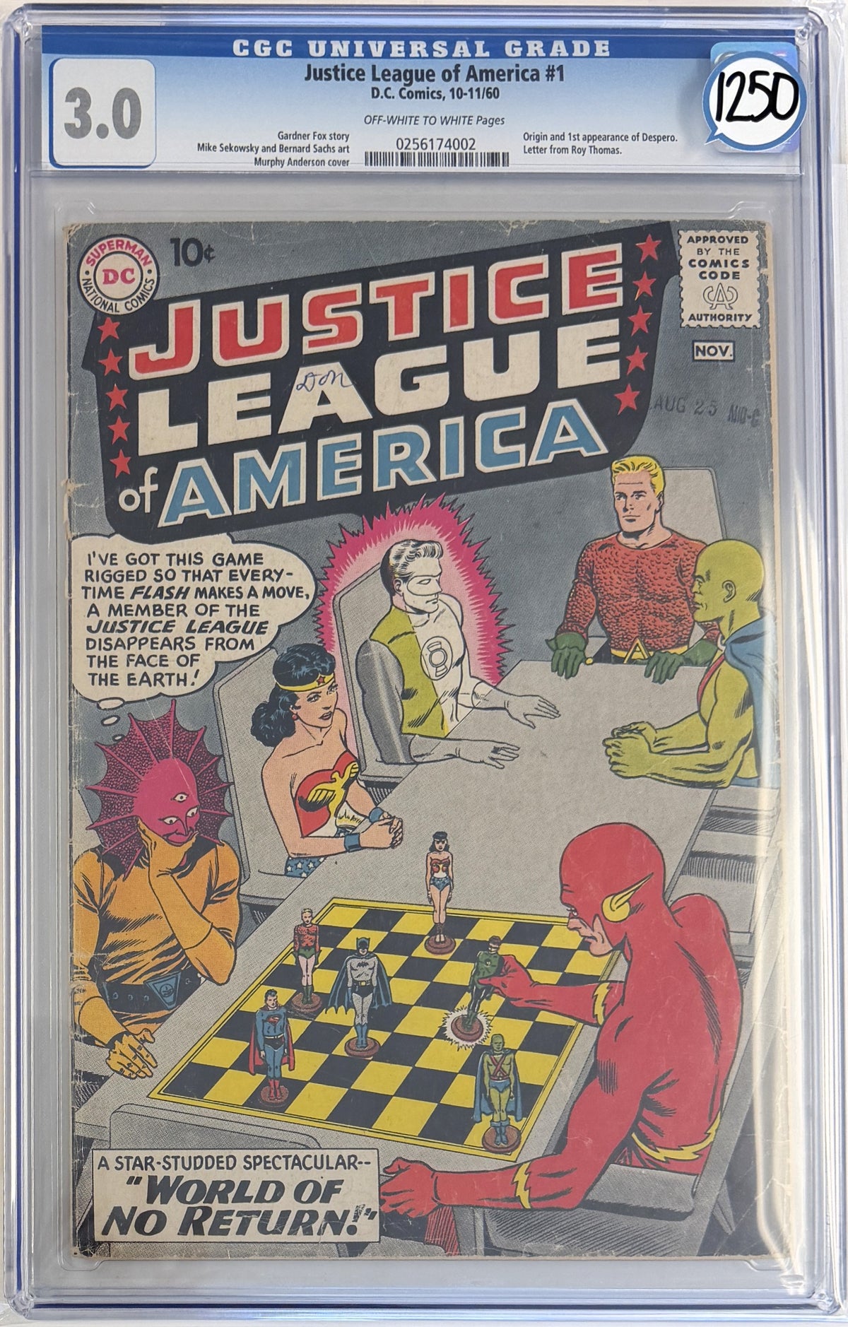 Justice League of America Vol.1 #1 CGC 3.0