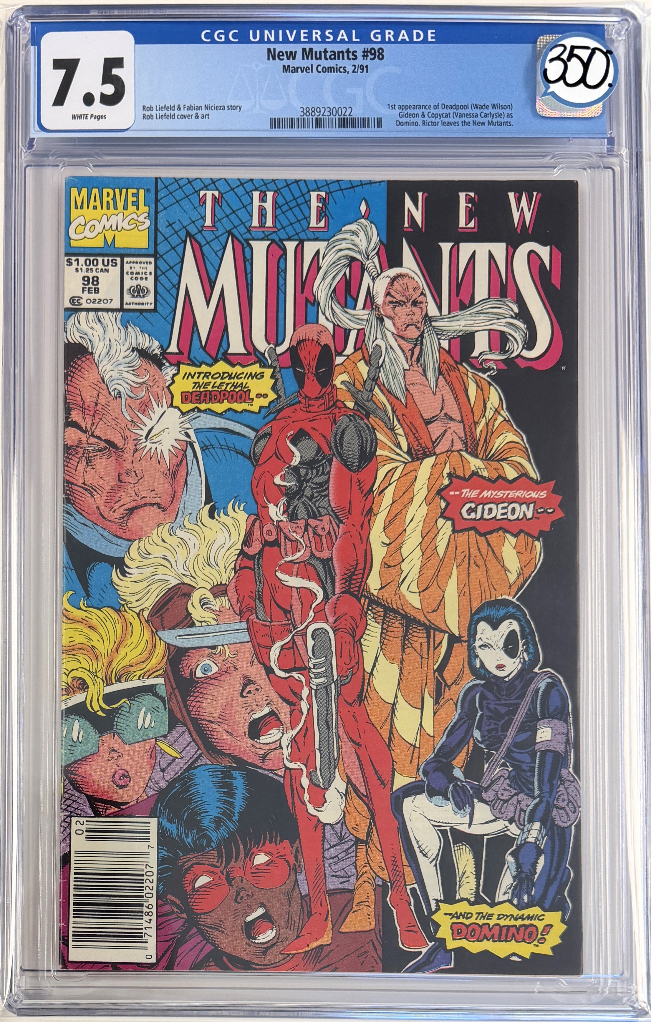 New Mutants Vol.1 #98 CGC 7.5