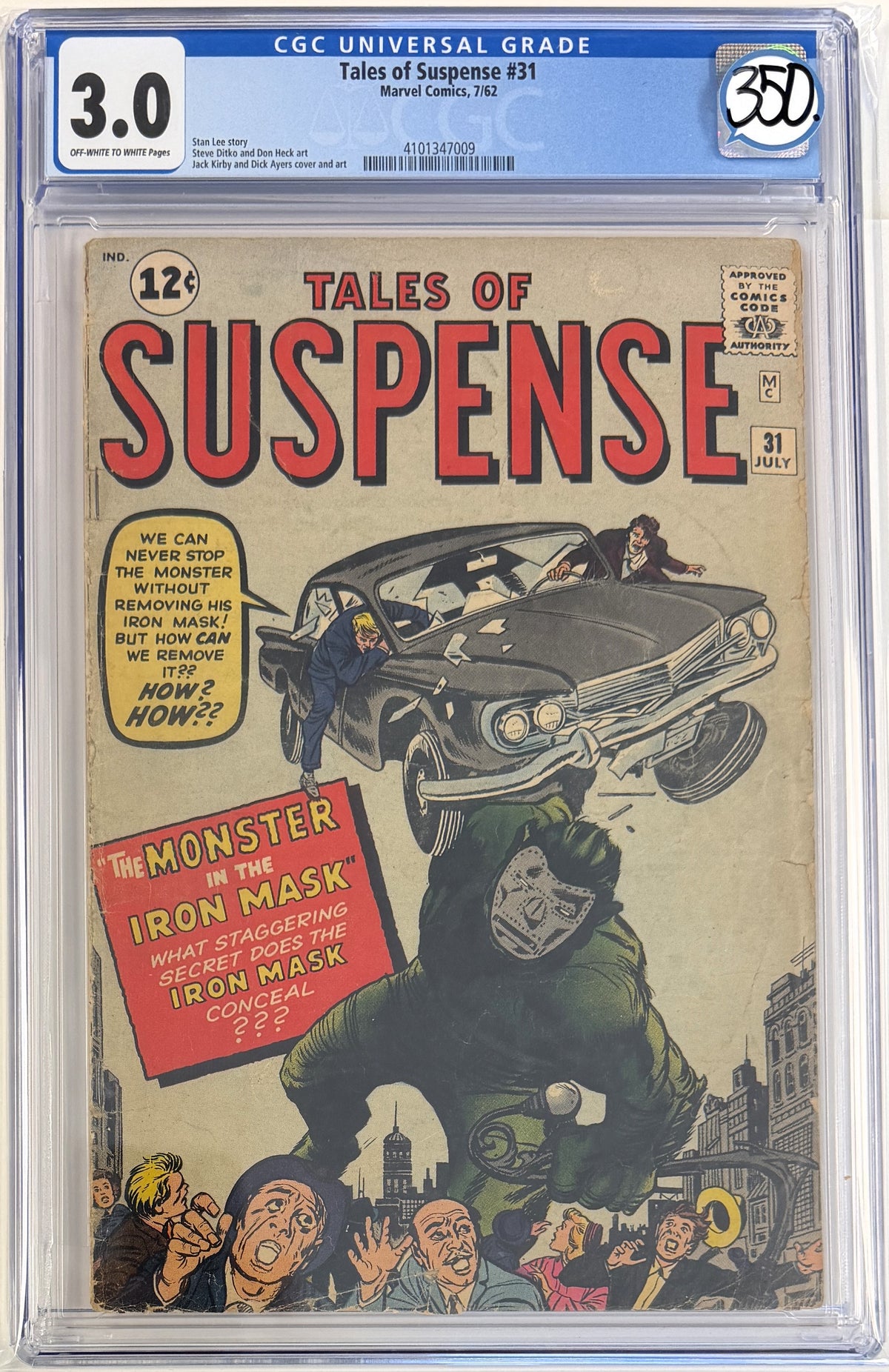 Tales of Suspense #31 CGC 3.0