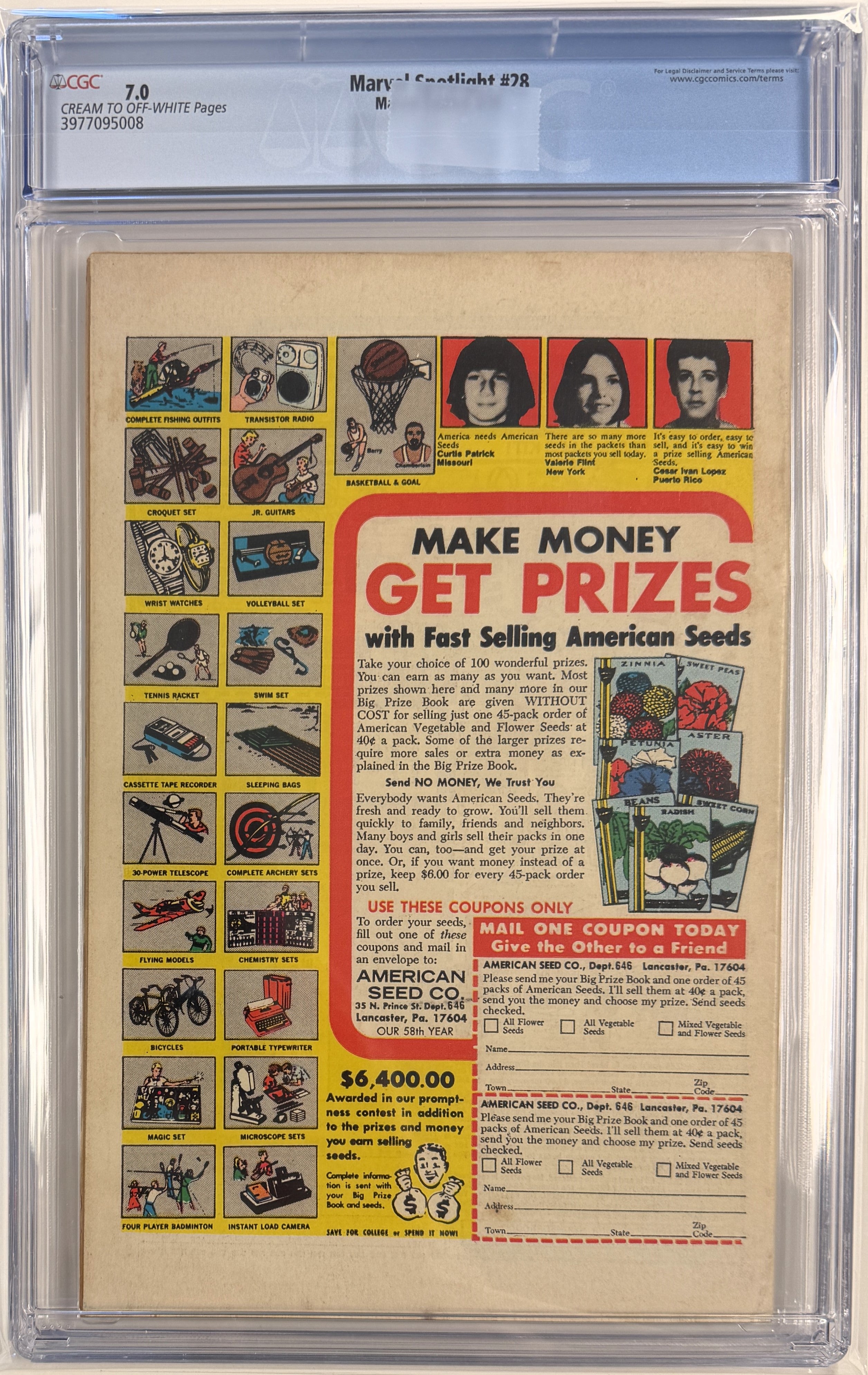 Marvel Spotlight Vol.1 #28 CGC 7.0