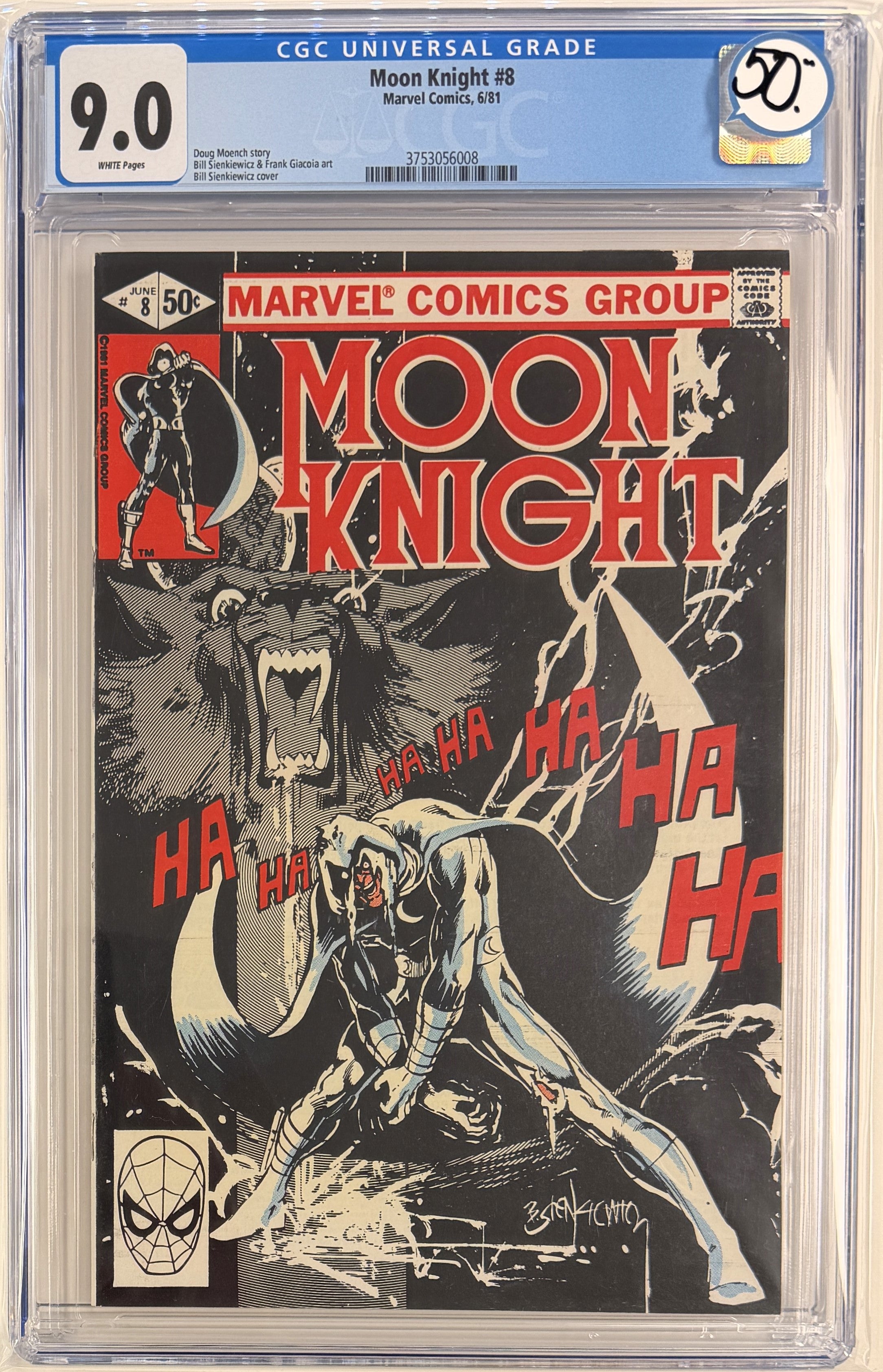 Moon Knight Vol.1 #8 CGC 9.0