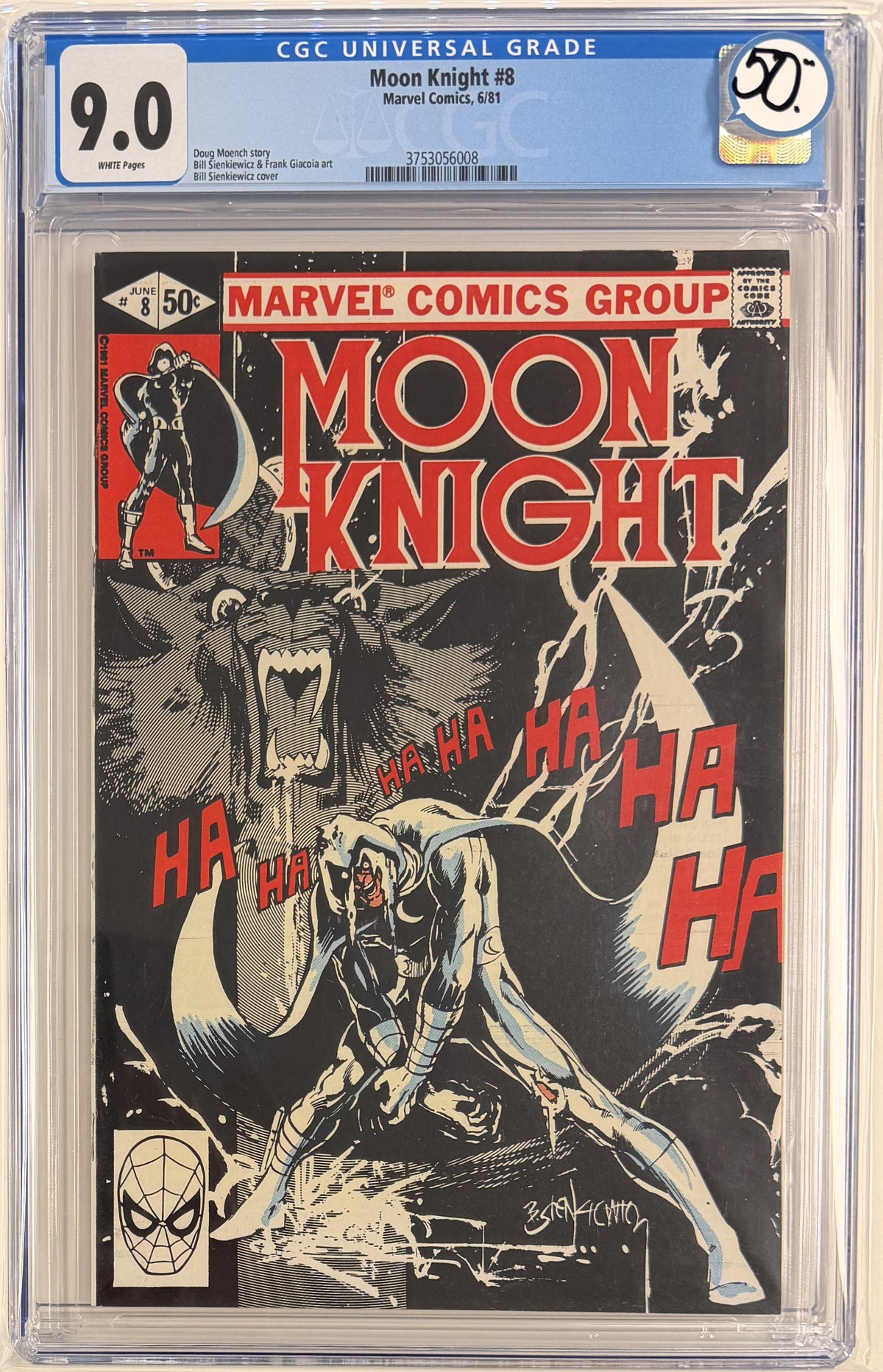 Moon Knight Vol.1 #8 CGC 9.0