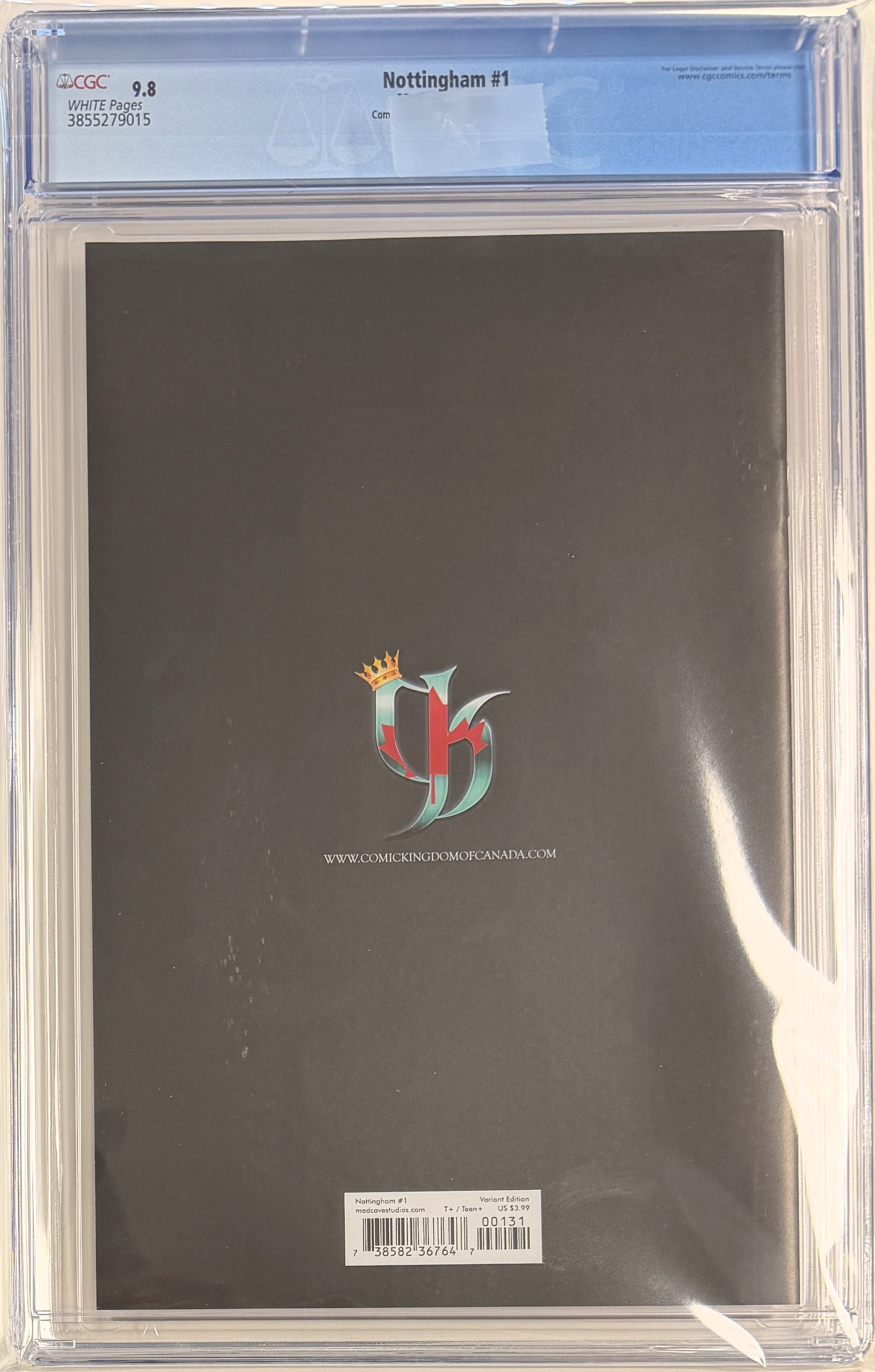 Nottingham (2021) #1 CGC 9.8 Comic Kingdom of Canada Exclusive