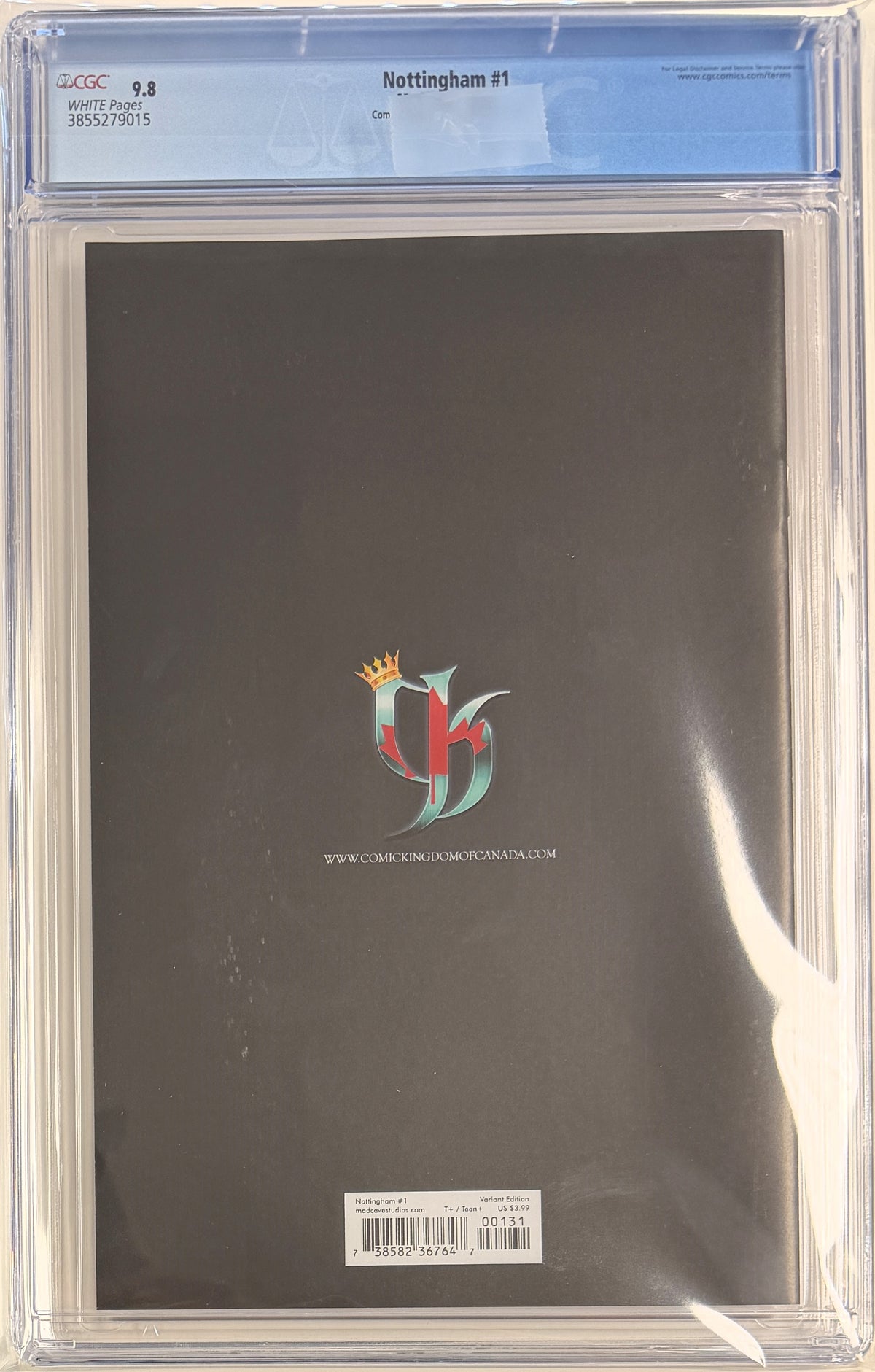 Nottingham (2021) #1 CGC 9.8 Comic Kingdom of Canada Exclusive