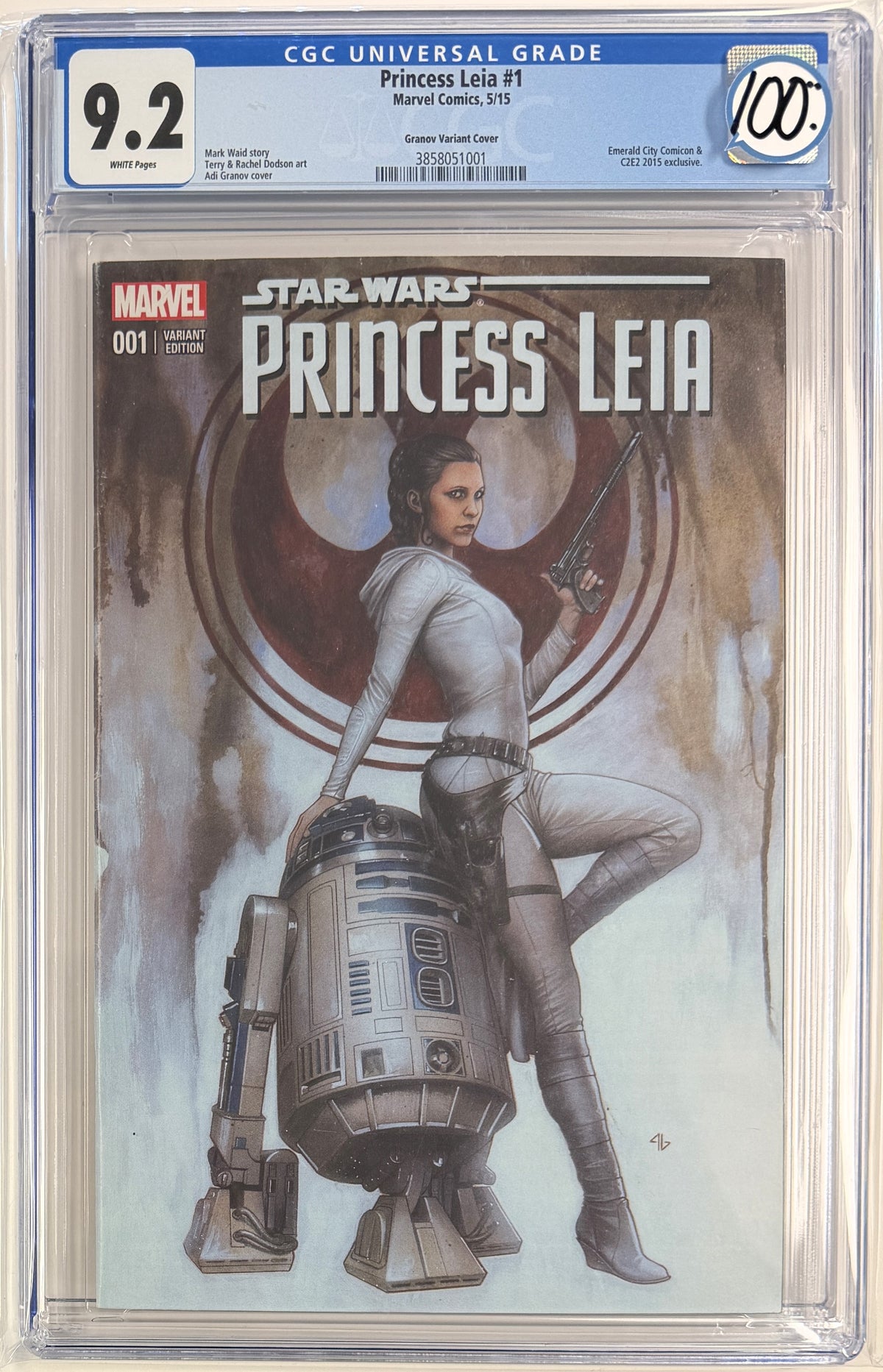 Star Wars: Princess Leia (2015) #1 CGC 9.2 Emerald City Comicon & C2E2 Exclusive