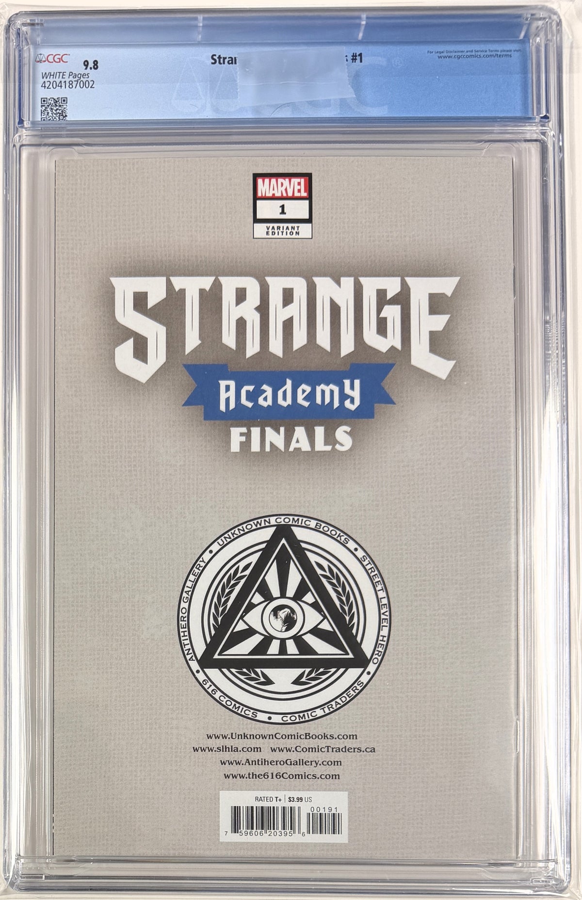 Strange Academy Finals (2022) #1 CGC 9.8 Comics Illuminati Virgin Exclusive