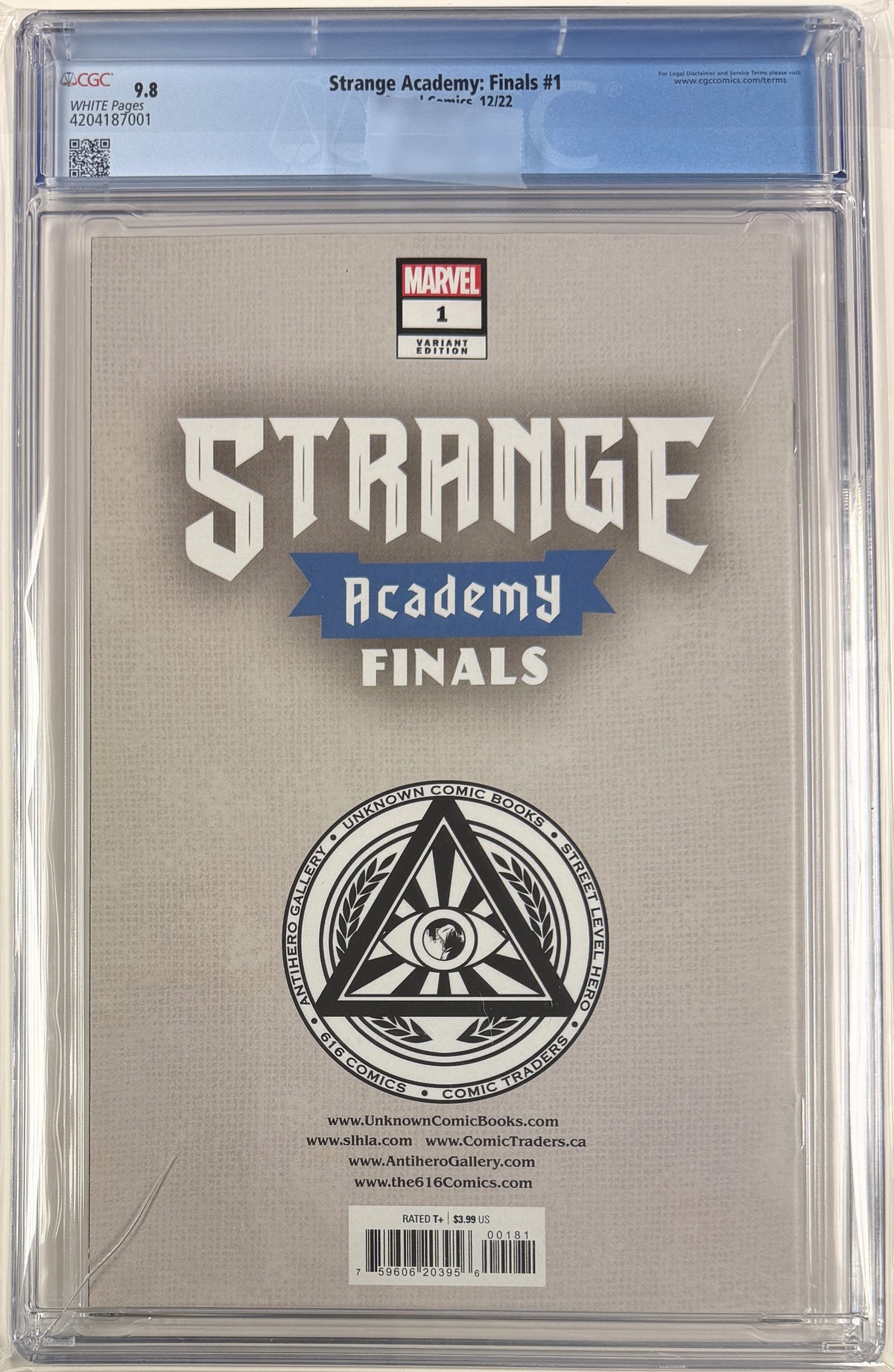 Strange Academy Finals (2022) #1 CGC 9.8 Comics Illuminati Exclusive