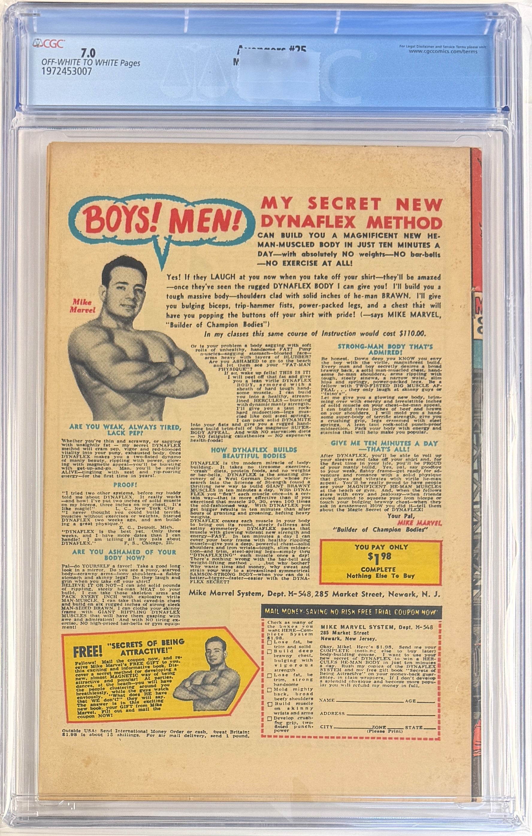 Avengers Vol.1 #25 CGC 7.0
