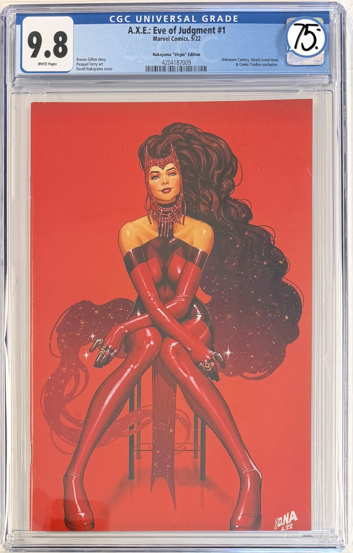 Avengers X-Men Eternals Eve of Judgment (2022) AXE #1 CGC 9.8 Unknown Comics Virgin Exclusive