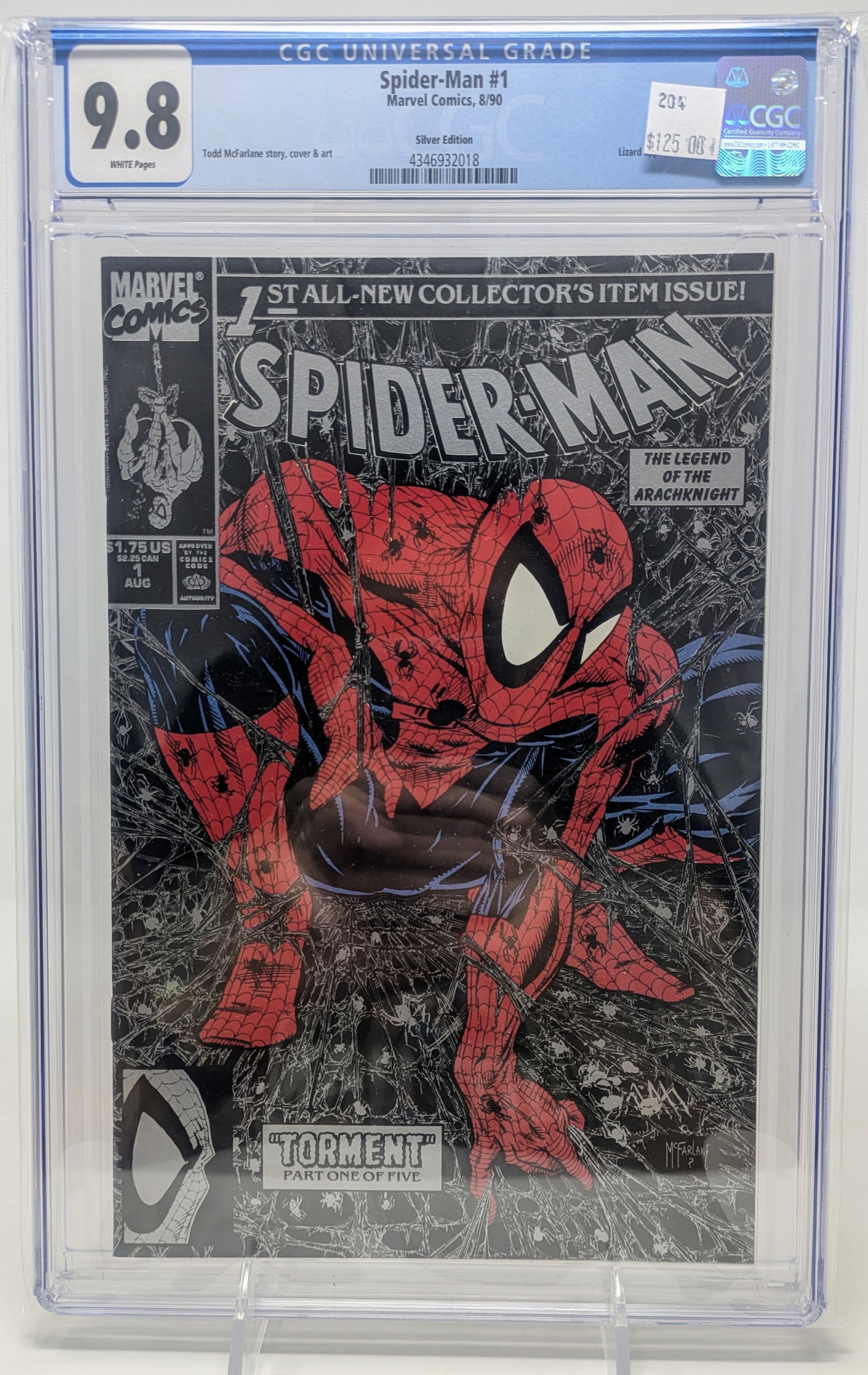 Spider-Man Vol.1 #1 Silver Edition CGC 9.8