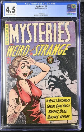 Mysteries #8 CGC 4.5