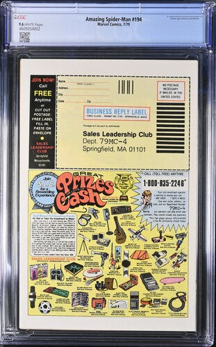 Amazing Spider-Man Vol.1 # 194 CGC 9.6