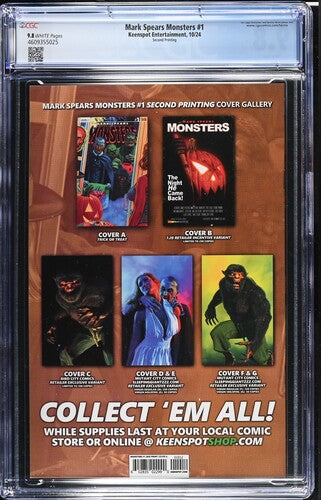 Mark Spears Monsters (2024) #1 CGC 9.8
