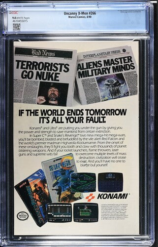 Uncanny X-Men Vol.1 #266 CGC 9.4