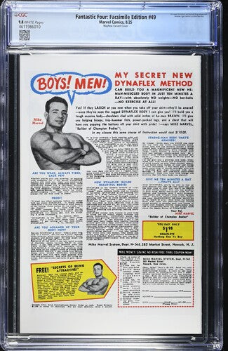 Fantastic Four Vol.1 Facsimile Edition #49 CGC 9.8