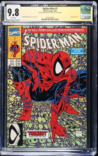 Spider-Man Vol.1 #1 CGC 9.8 signed by Todd Mcfarlane
