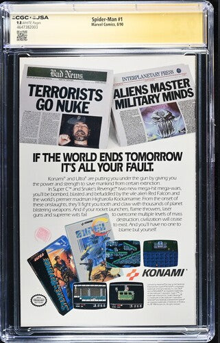 Spider-Man Vol.1 #1 CGC 9.8 signed by Todd Mcfarlane