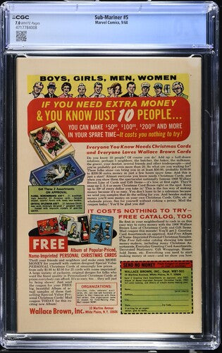 Sub-Mariner Vol.1 #5 CGC 7.0