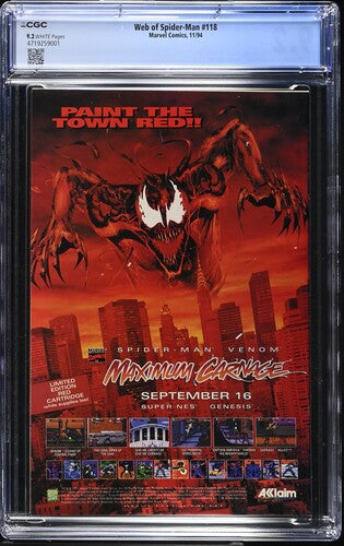 Web of Spider-Man Vol.1 #118 CGC 9.2