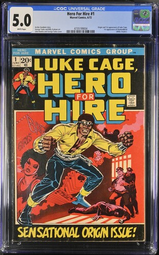 Hero For Hire (Power Man and Iron Fist 1972) #1 CGC 5.0
