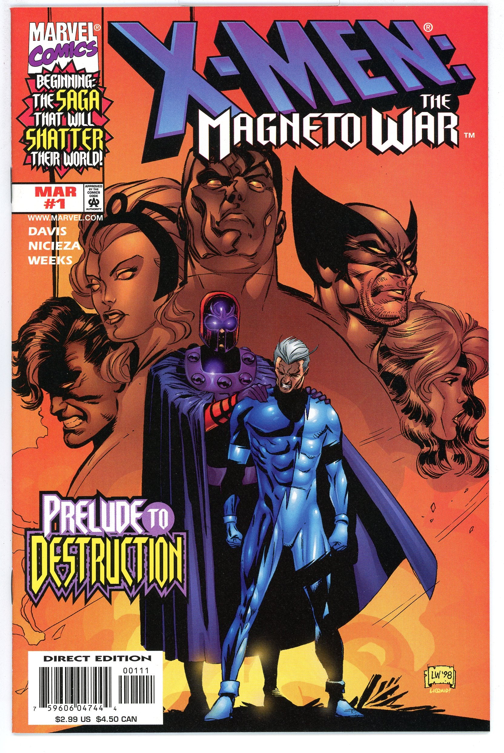 X-Men The Magneto War (1999) #1