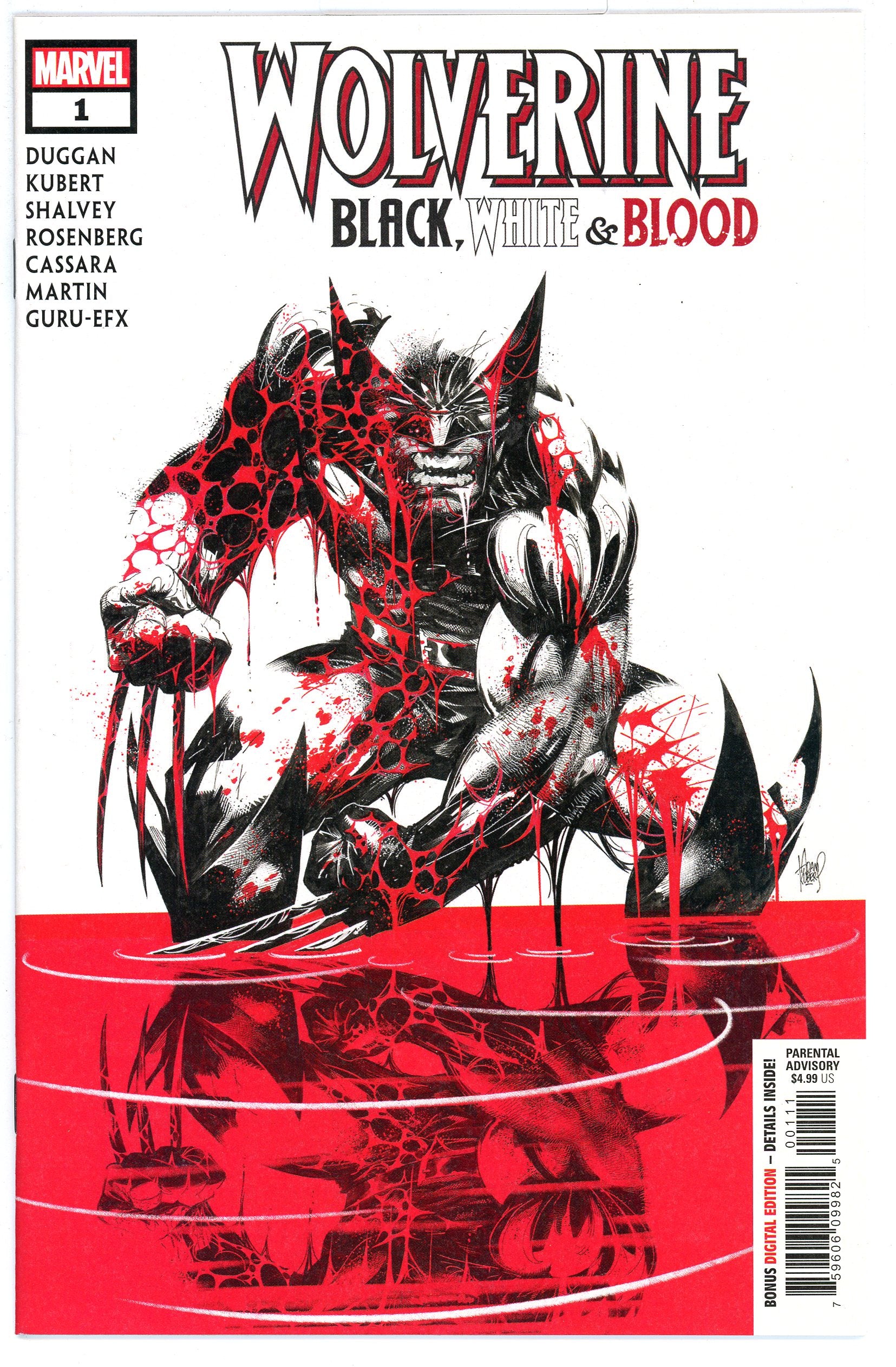 Wolverine Black White and Blood (2020) #1