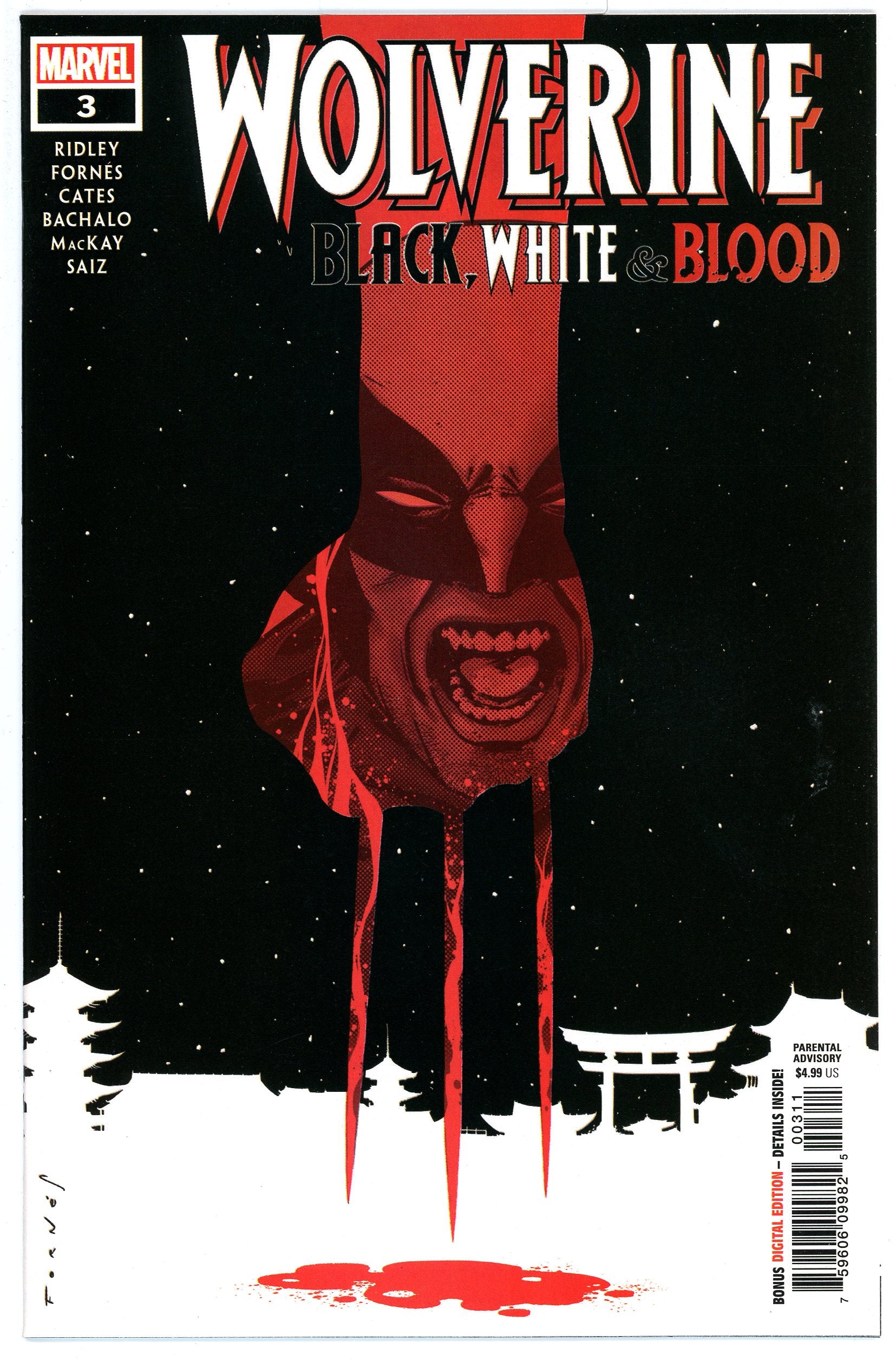 Wolverine Black White and Blood (2020) #3