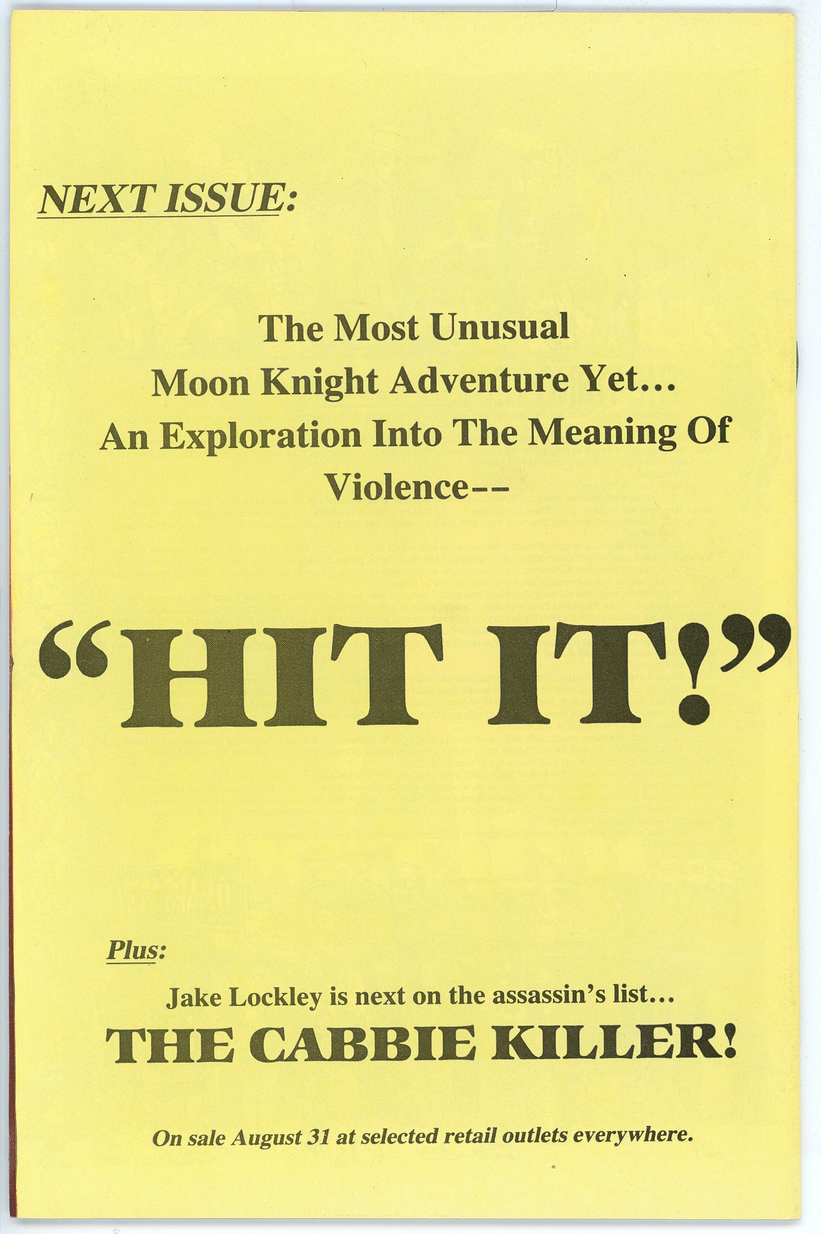 Moon Knight Vol.1 #25